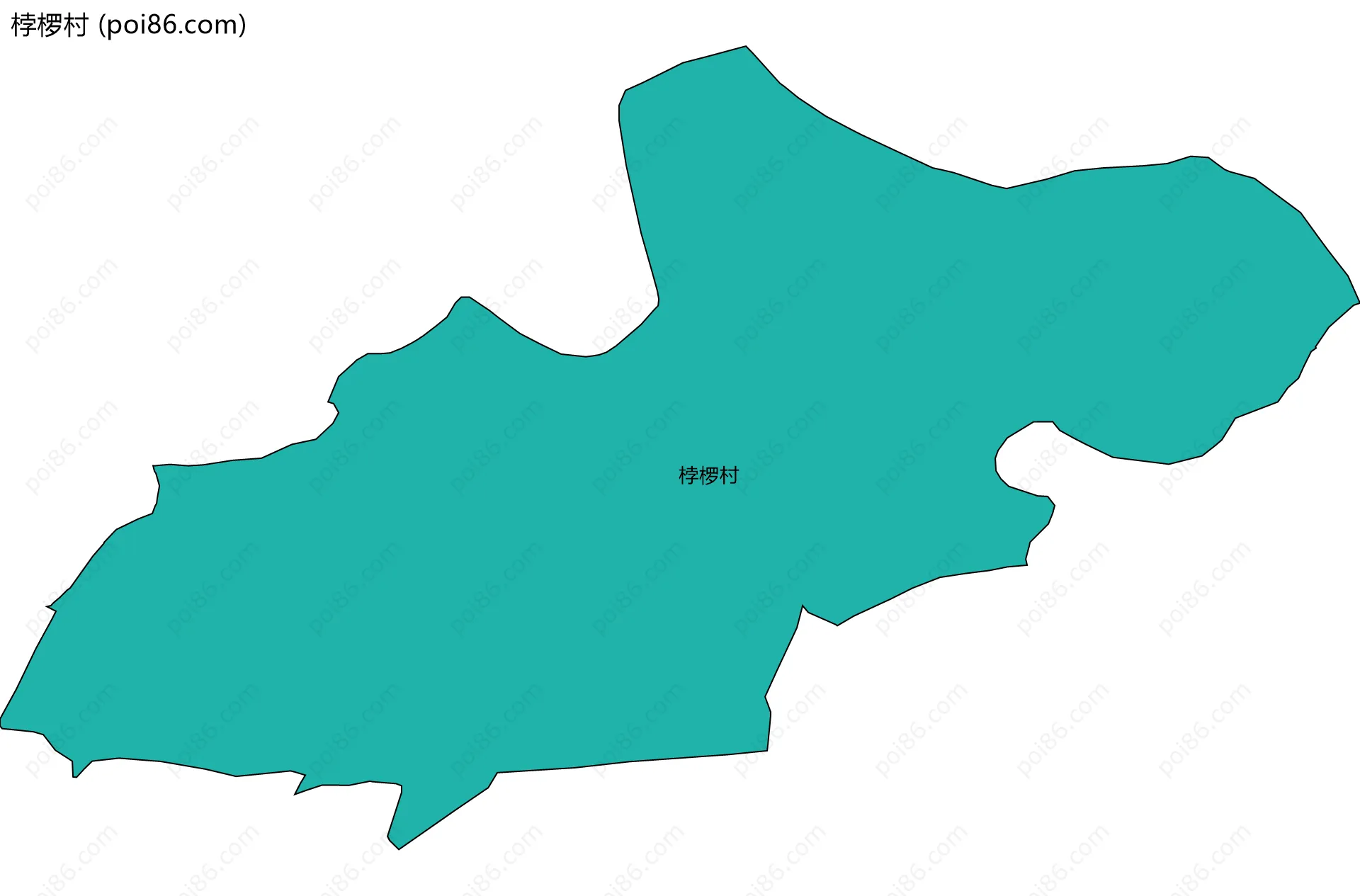 桲椤村边界地图