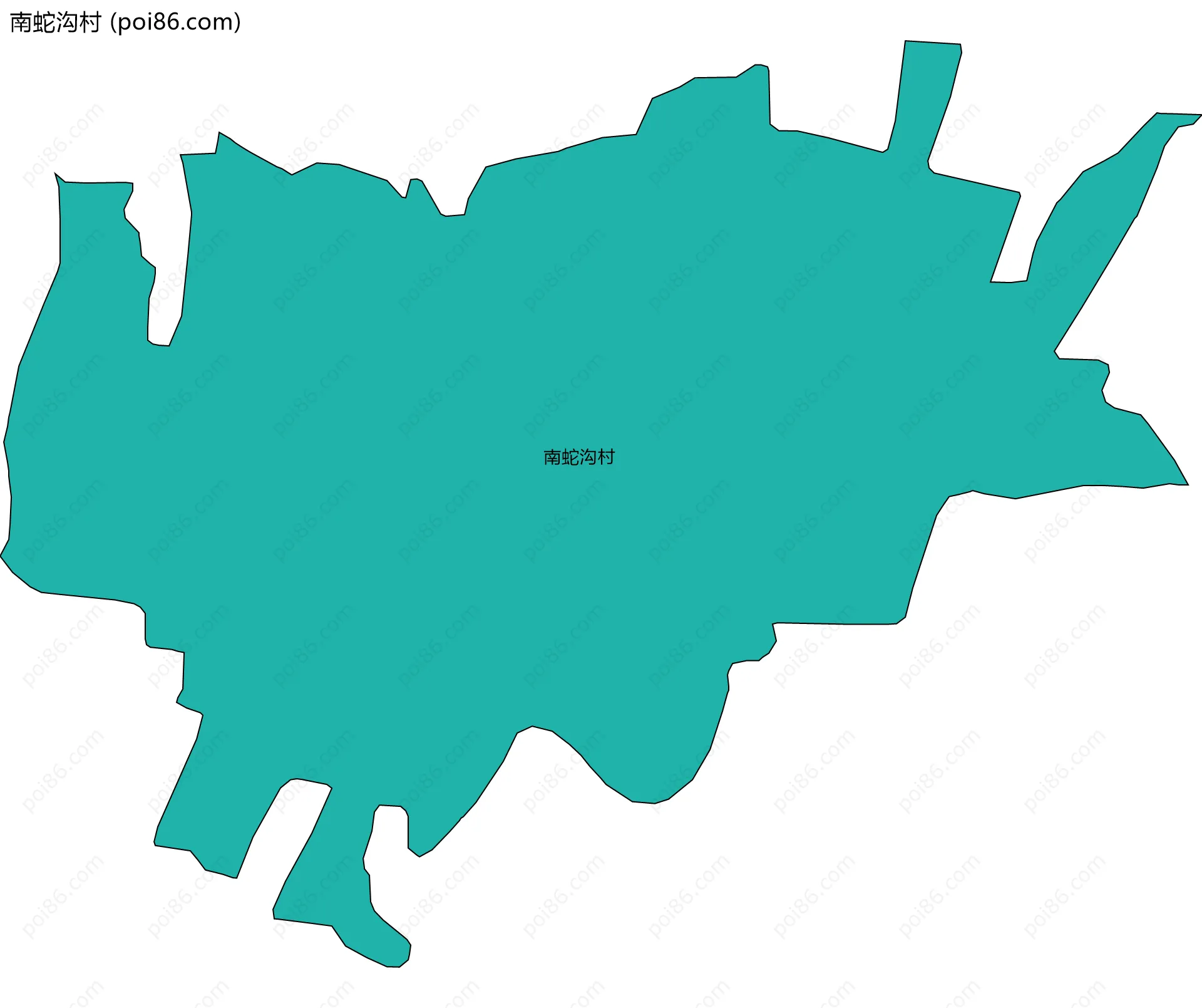 南蛇沟村边界地图
