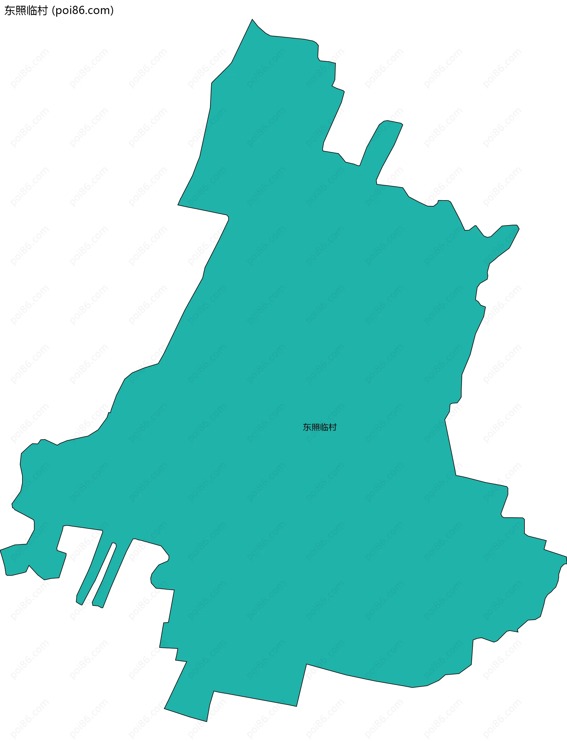 东照临村边界地图