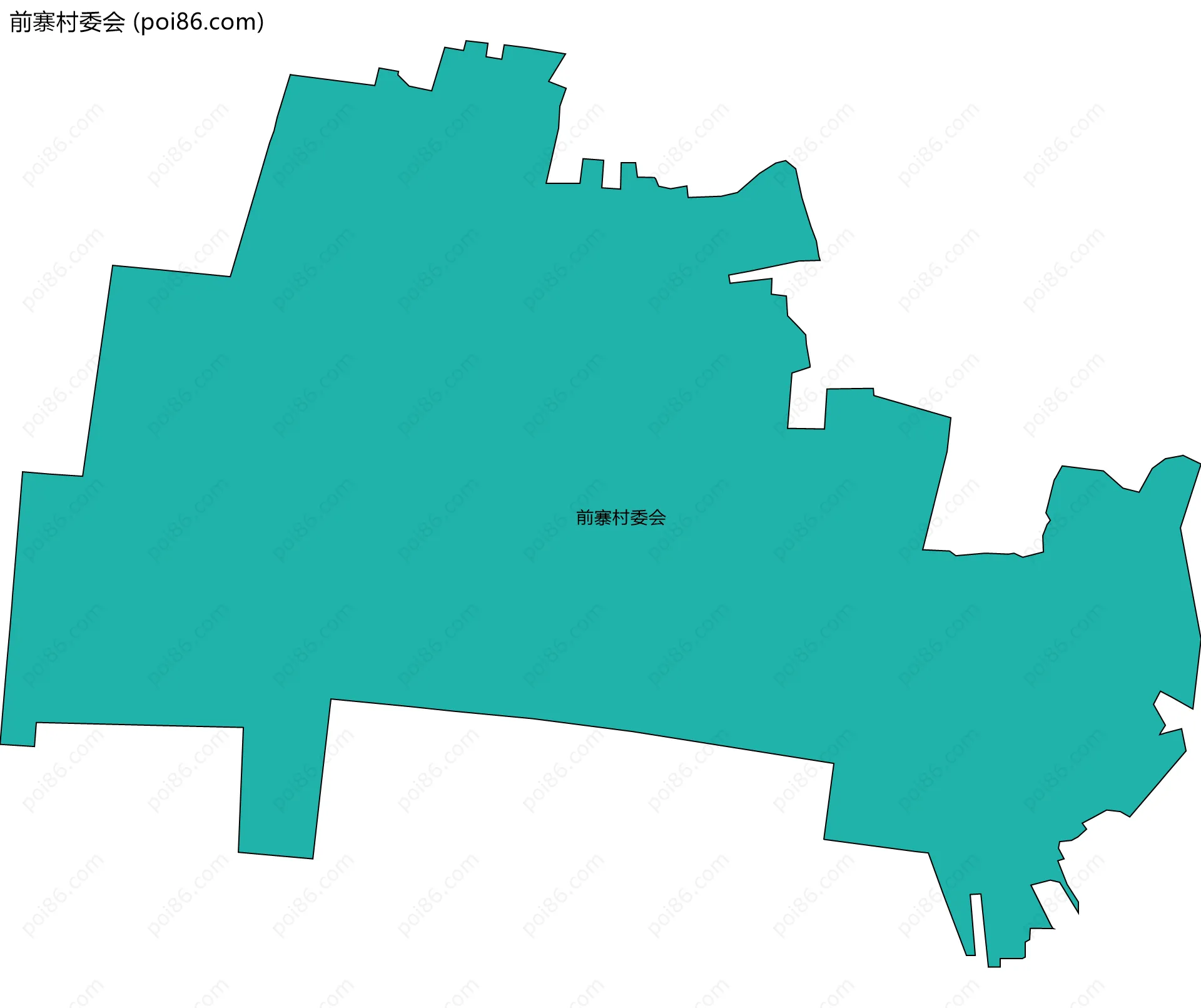 前寨村委会边界地图