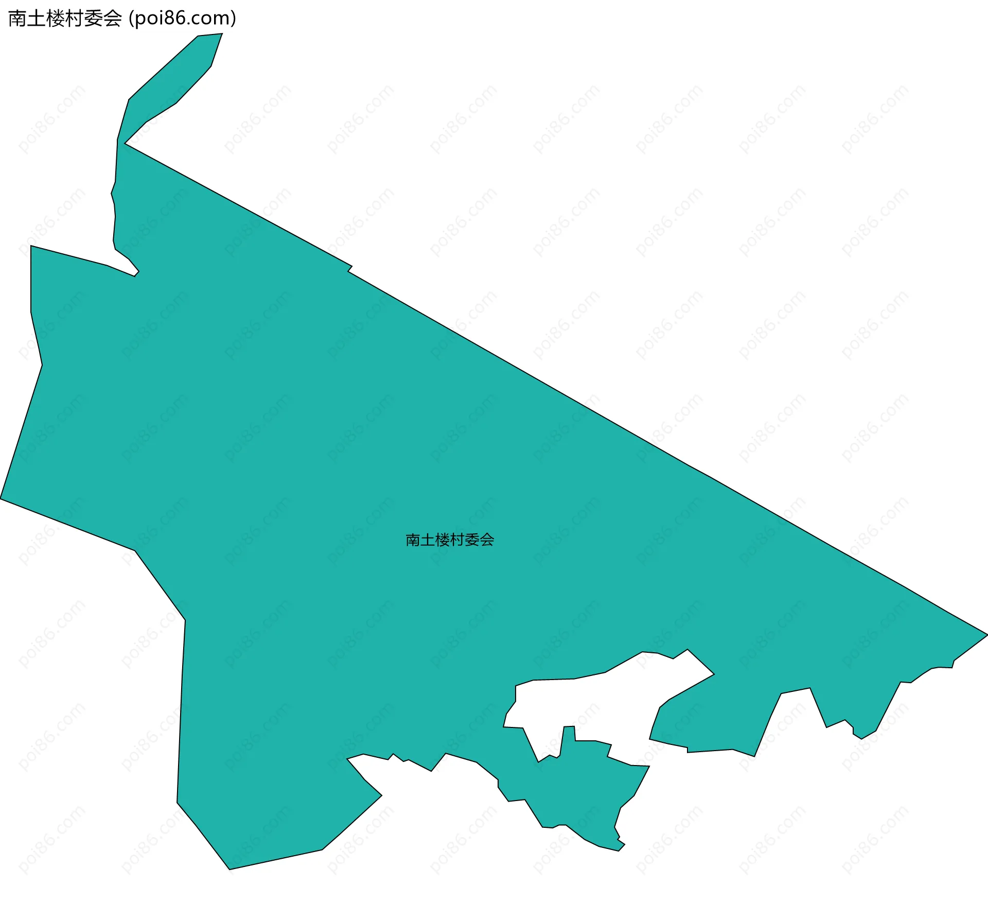 南土楼村委会边界地图