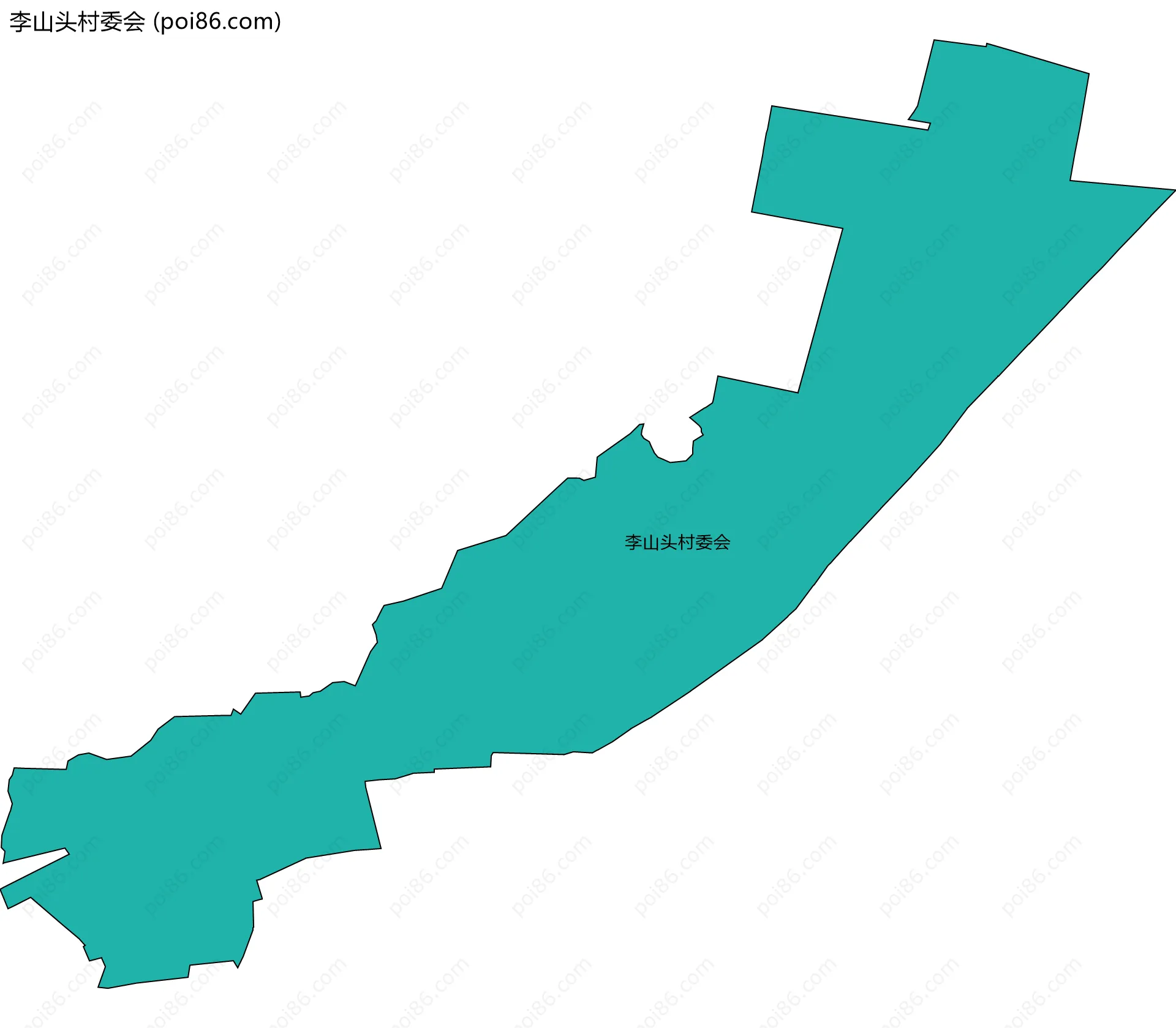 李山头村委会边界地图