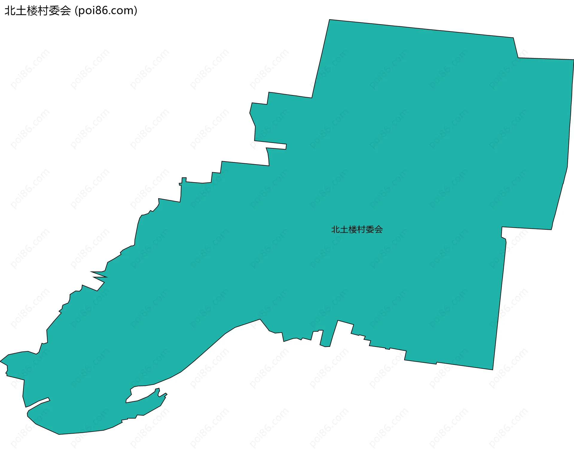北土楼村委会边界地图