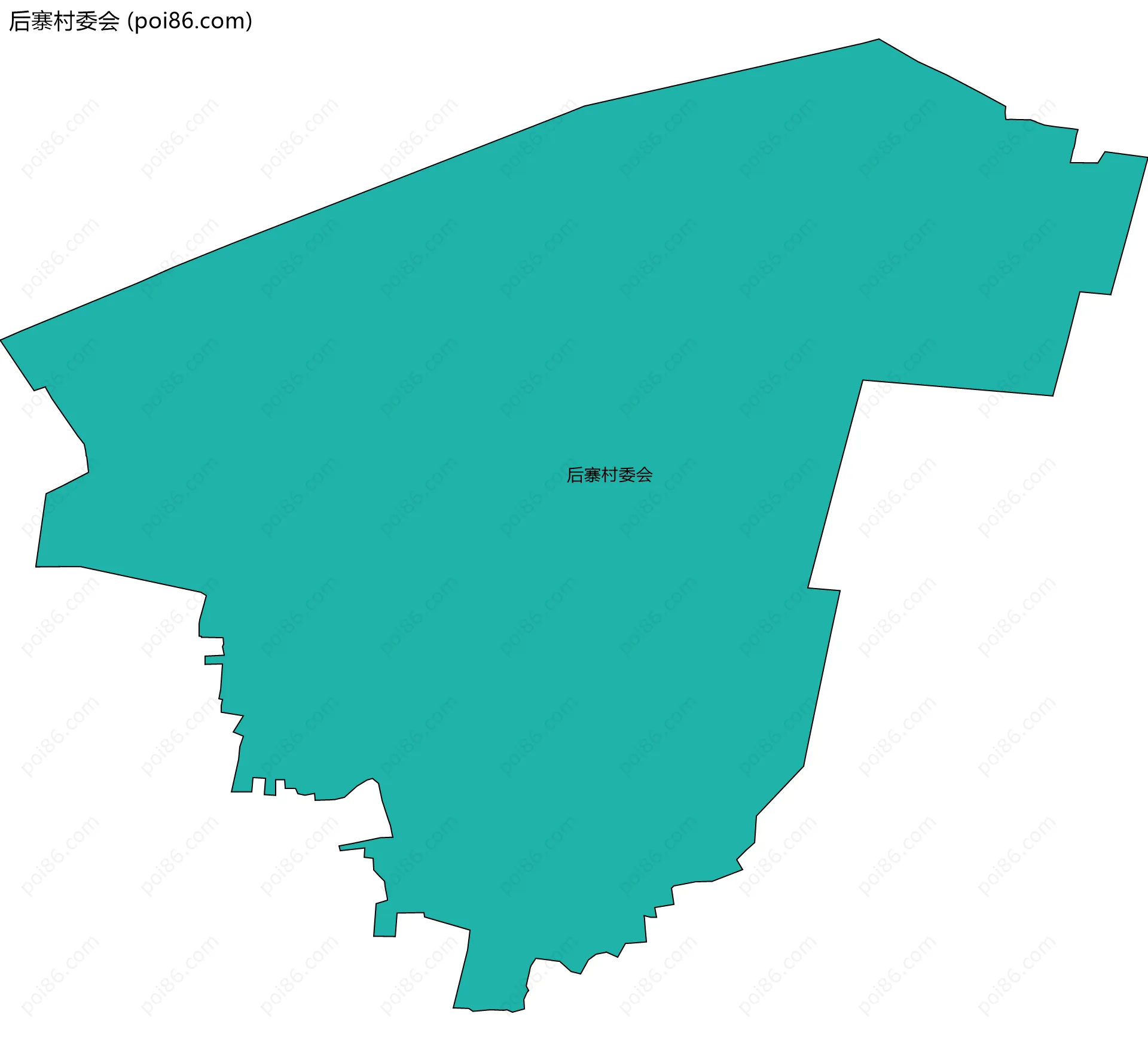 后寨村委会边界地图
