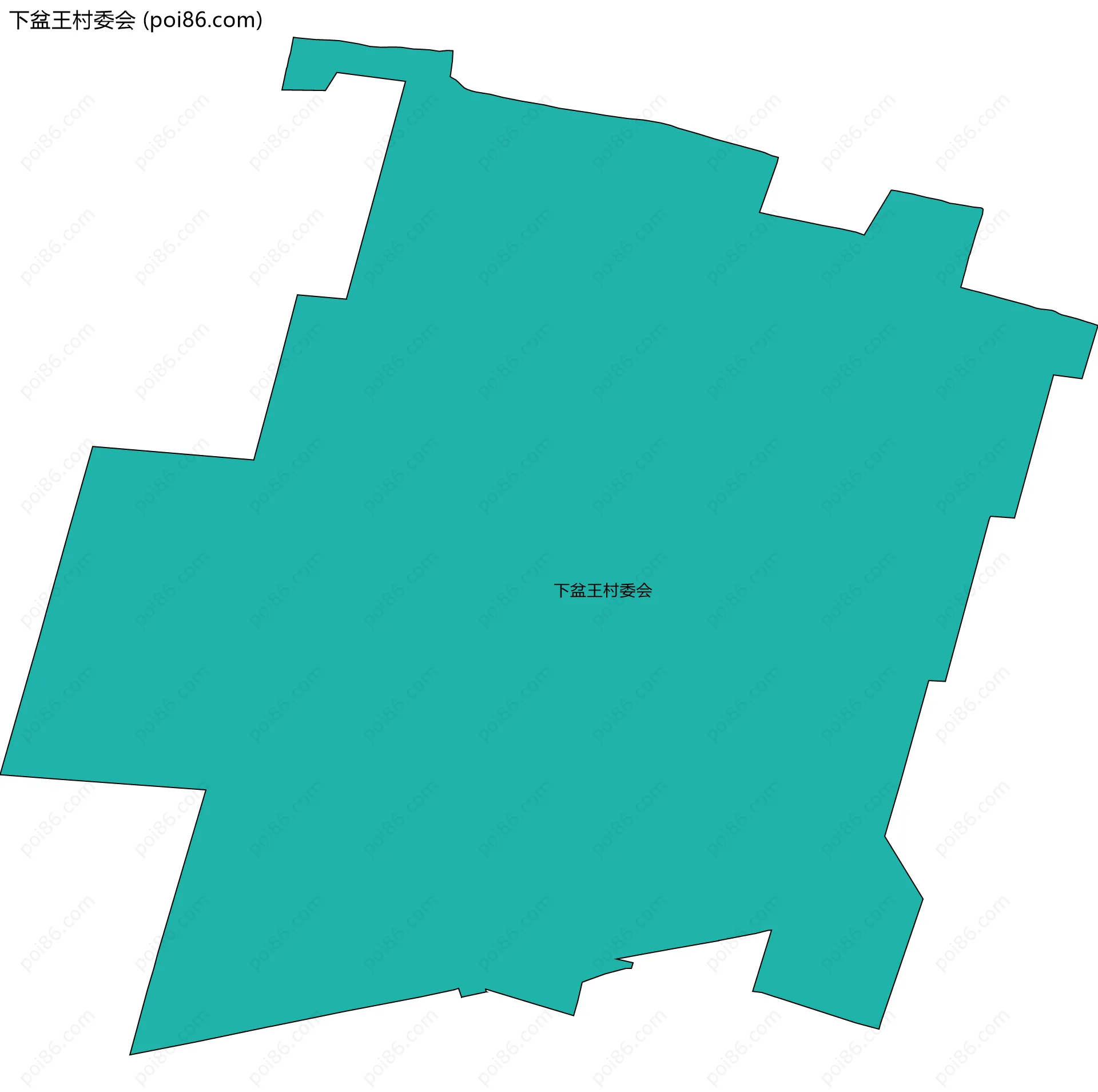 下盆王村委会边界地图