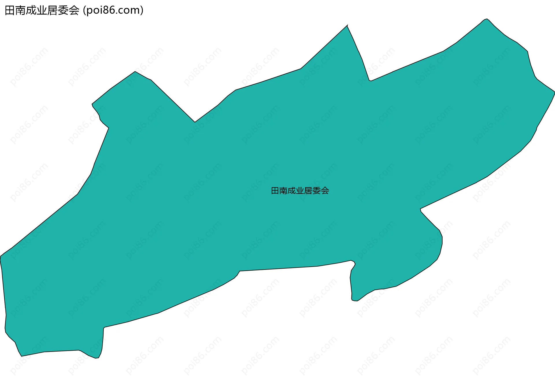 田南成业居委会边界地图