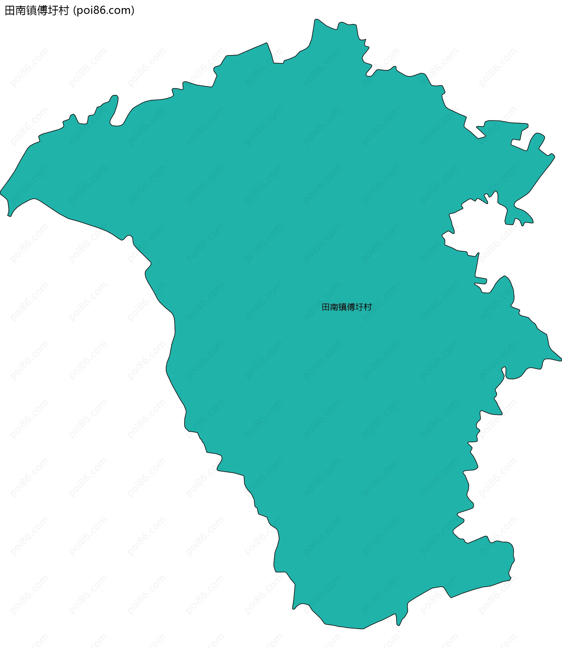 田南镇傅圩村边界地图