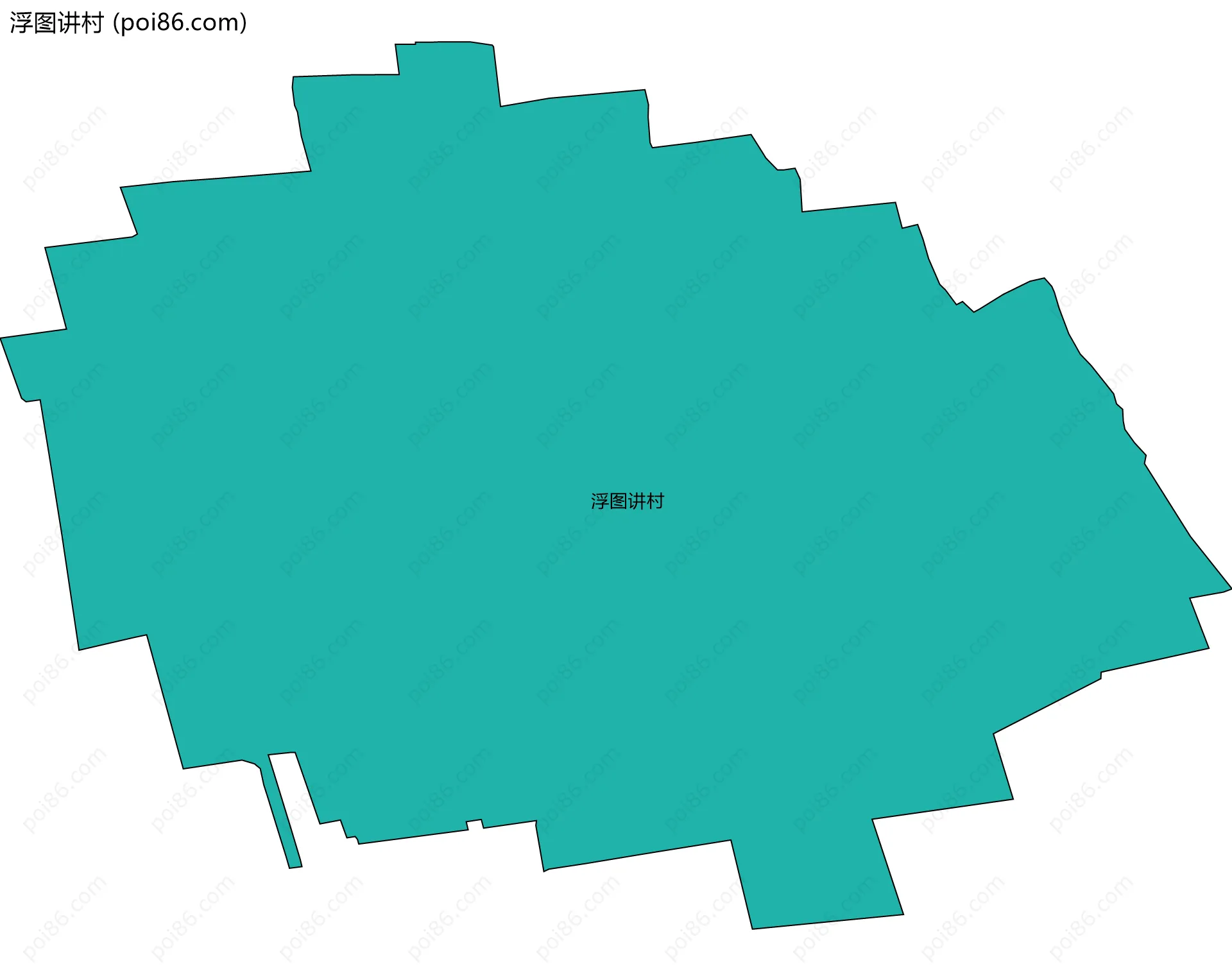 浮图讲村边界地图