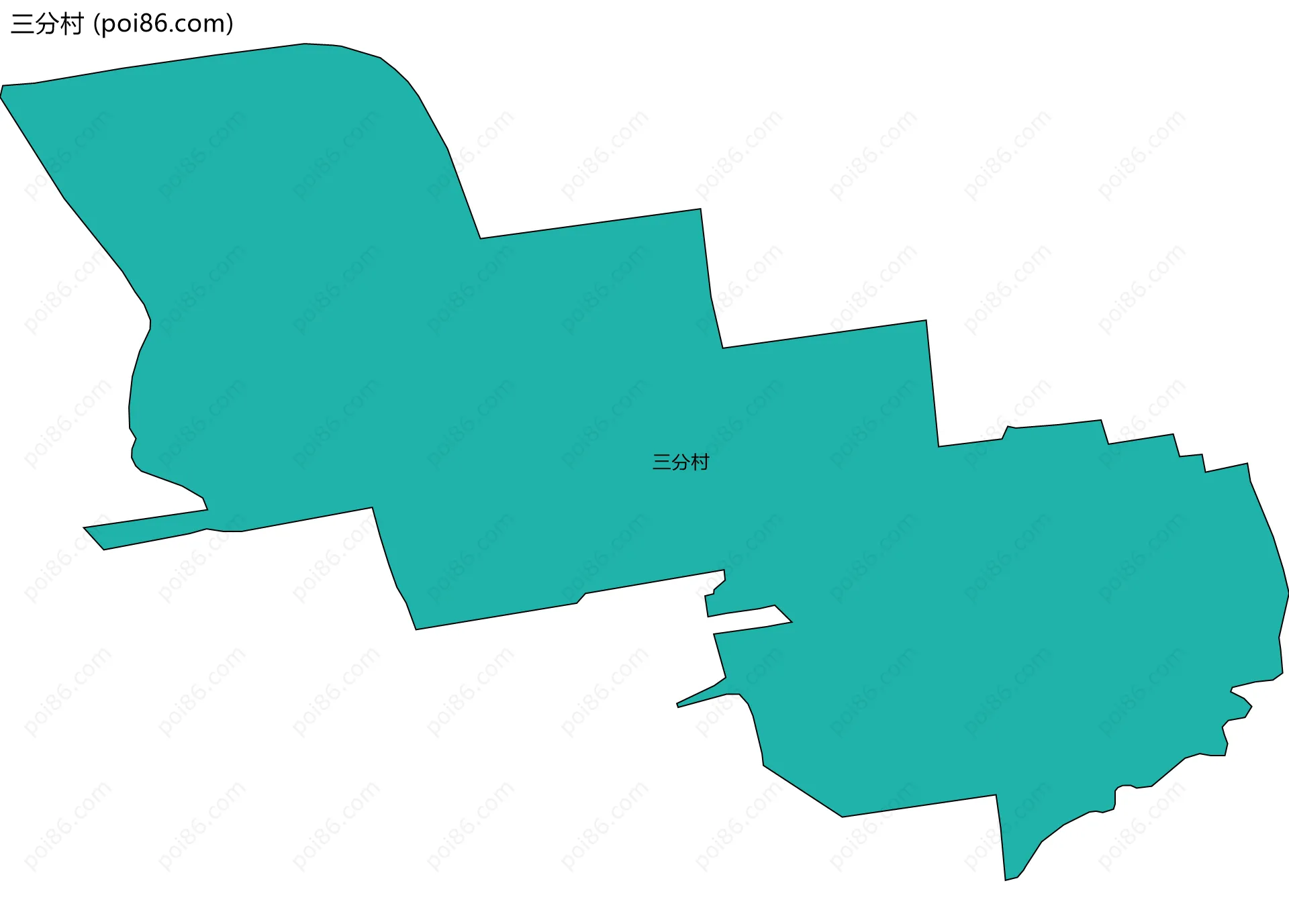 三分村边界地图
