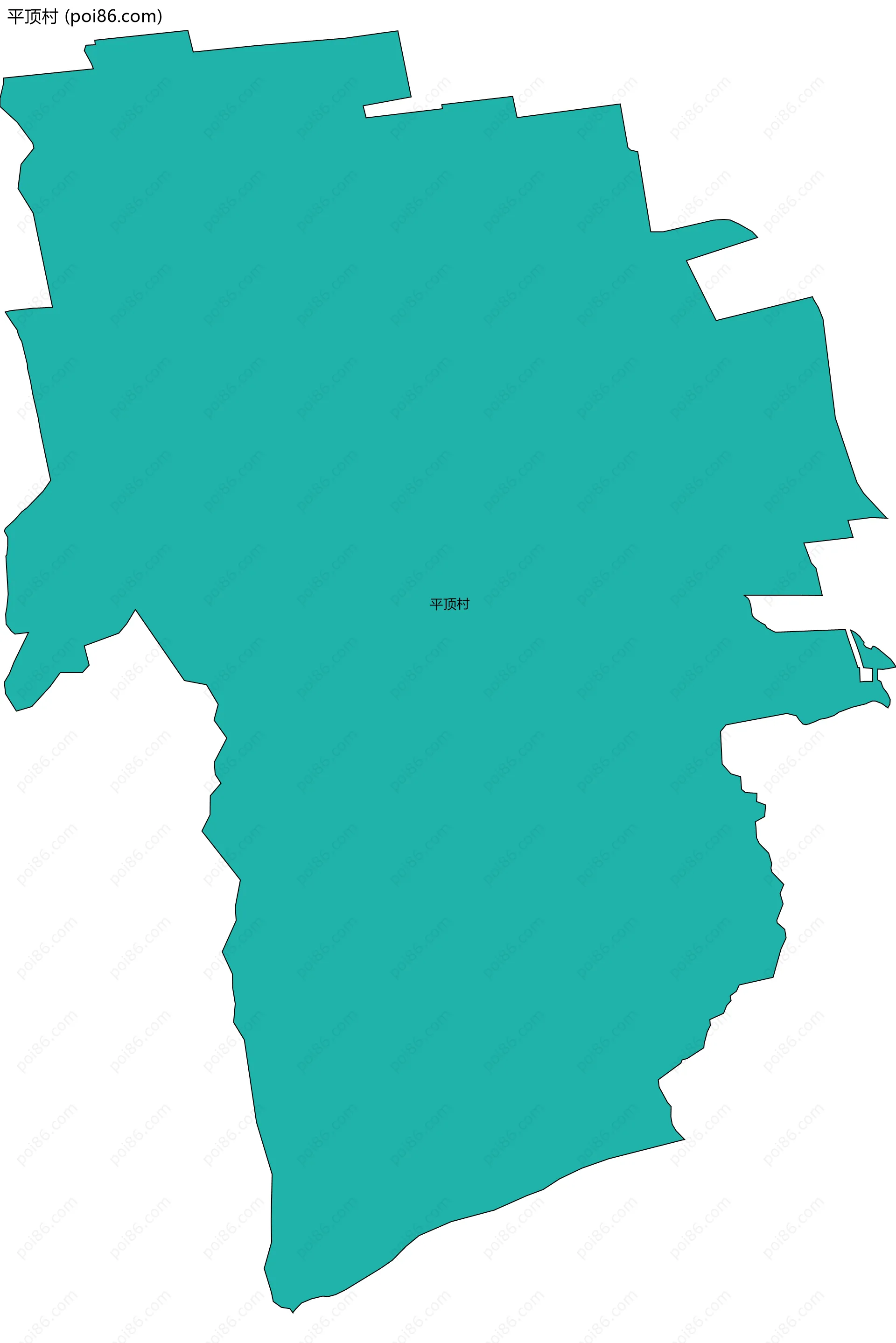 平顶村边界地图