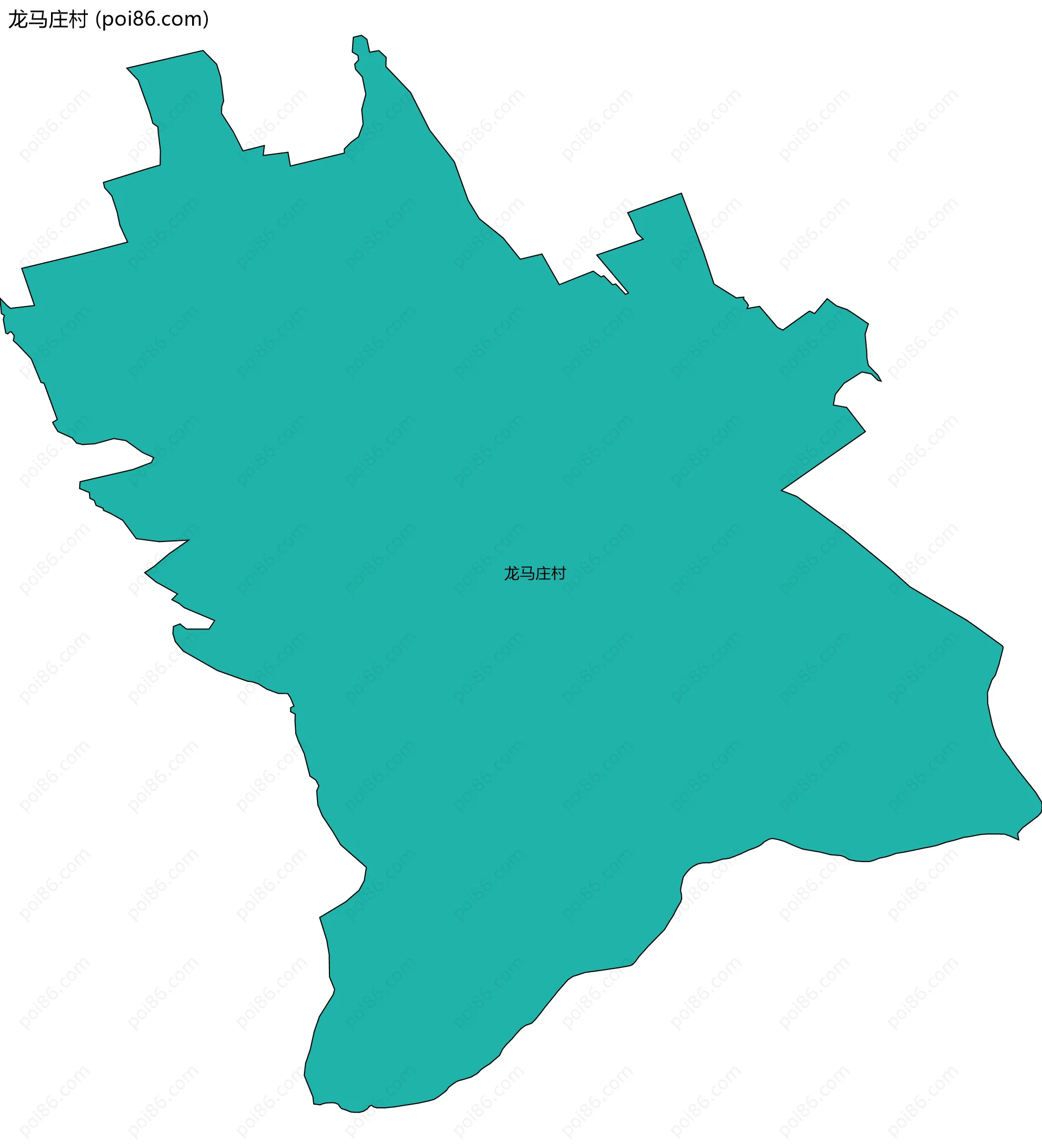 龙马庄村边界地图