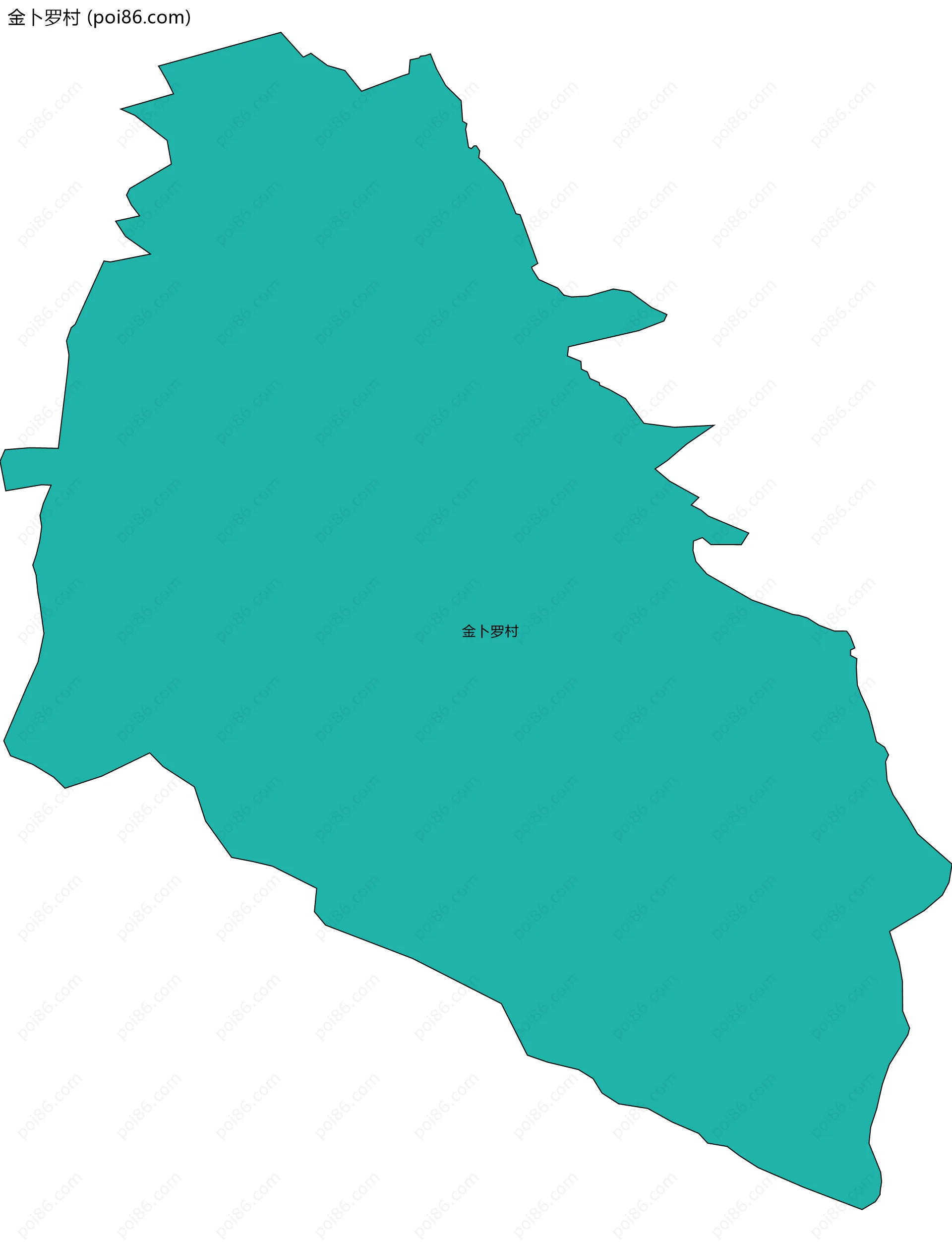 金卜罗村边界地图