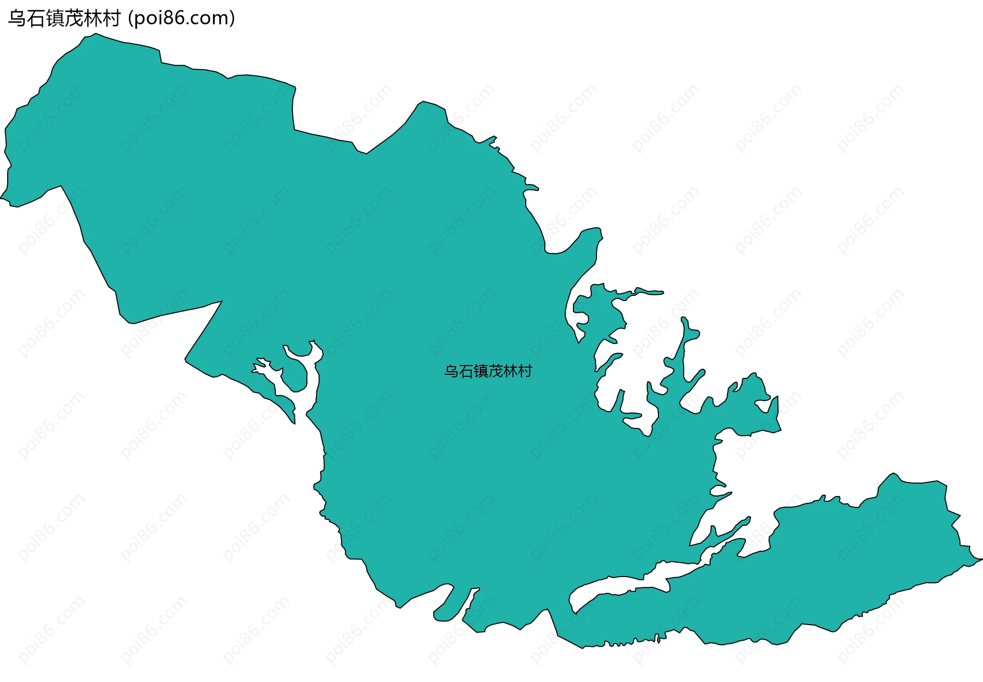 乌石镇茂林村边界地图