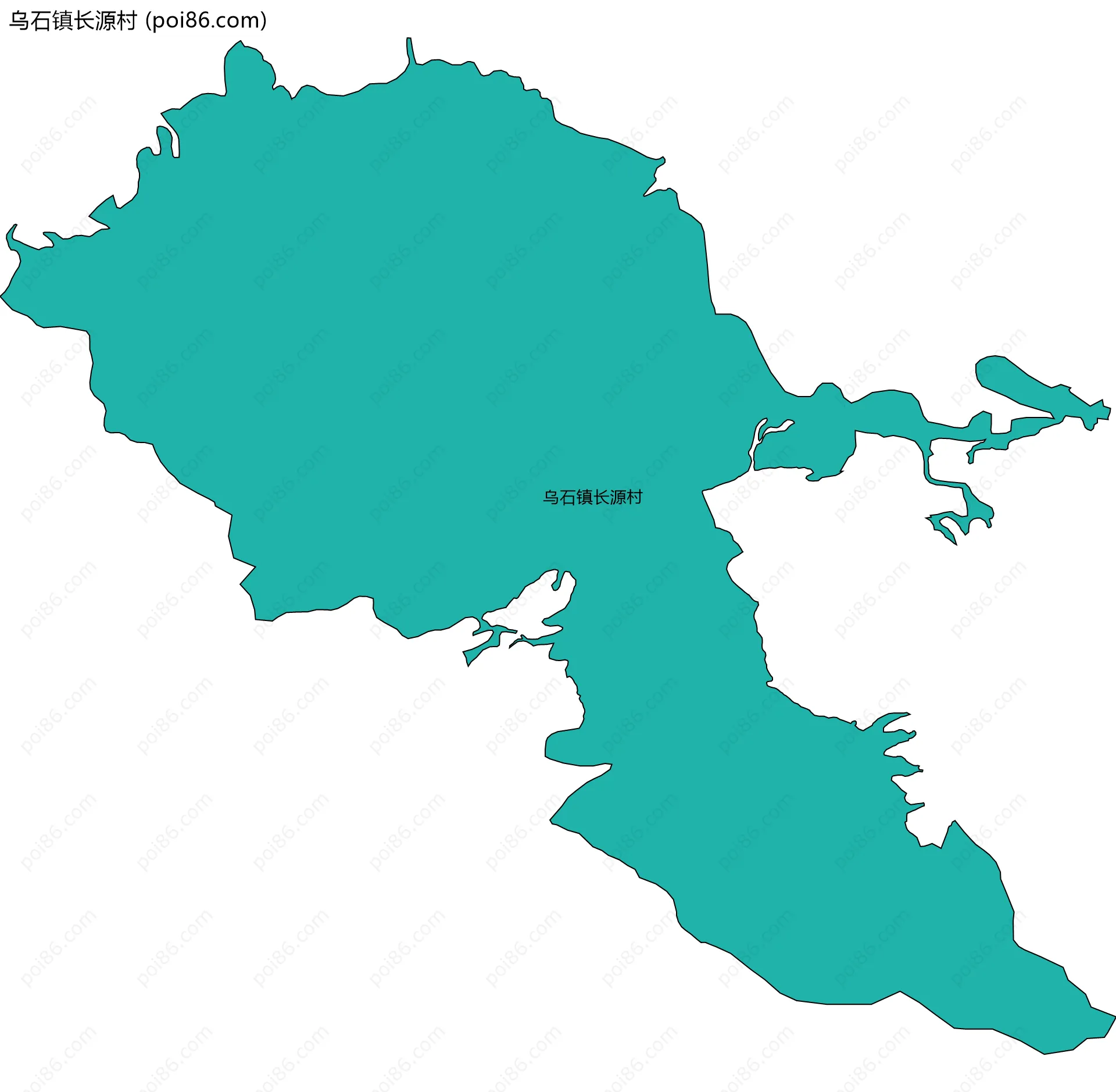 乌石镇长源村边界地图