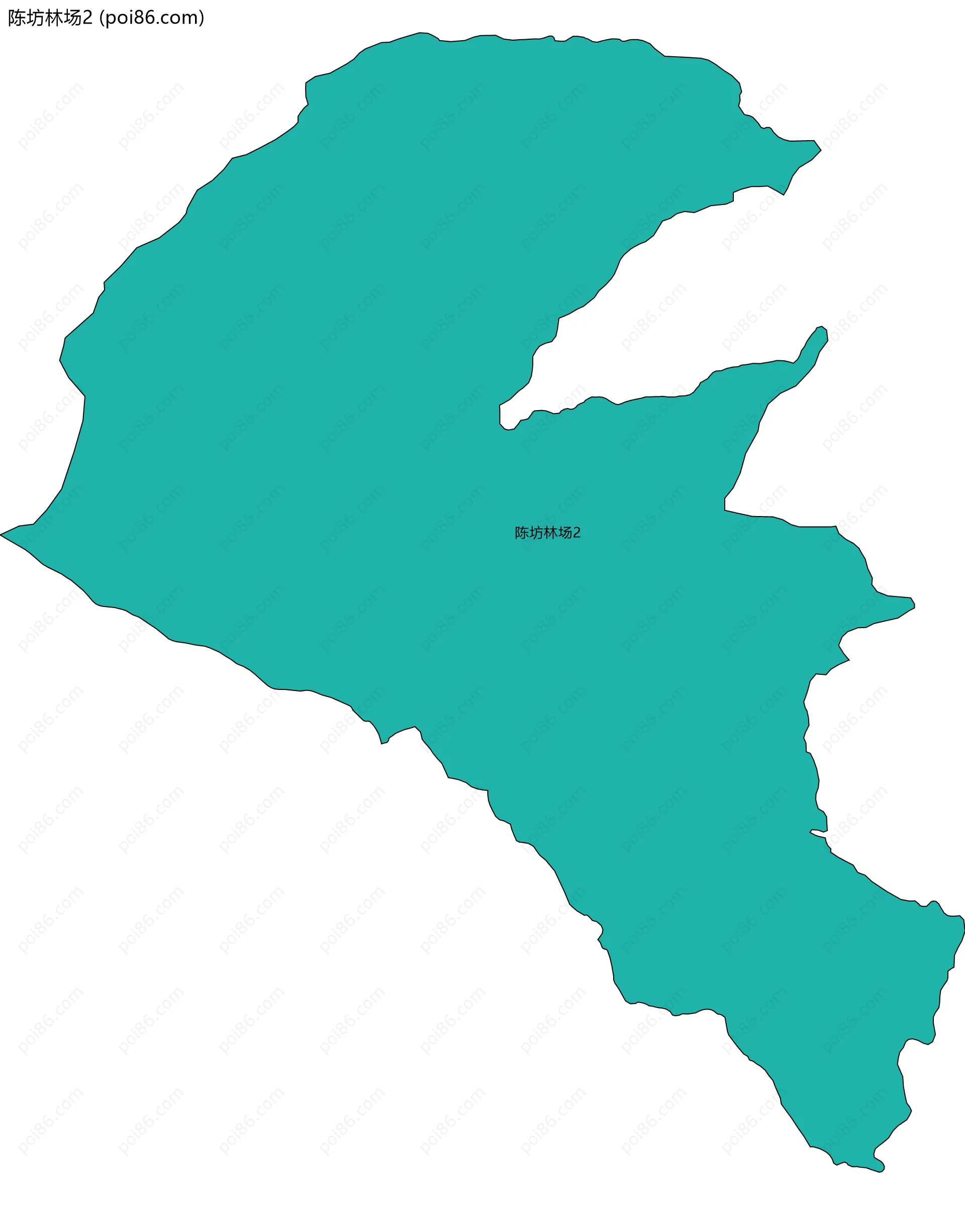 陈坊林场2边界地图