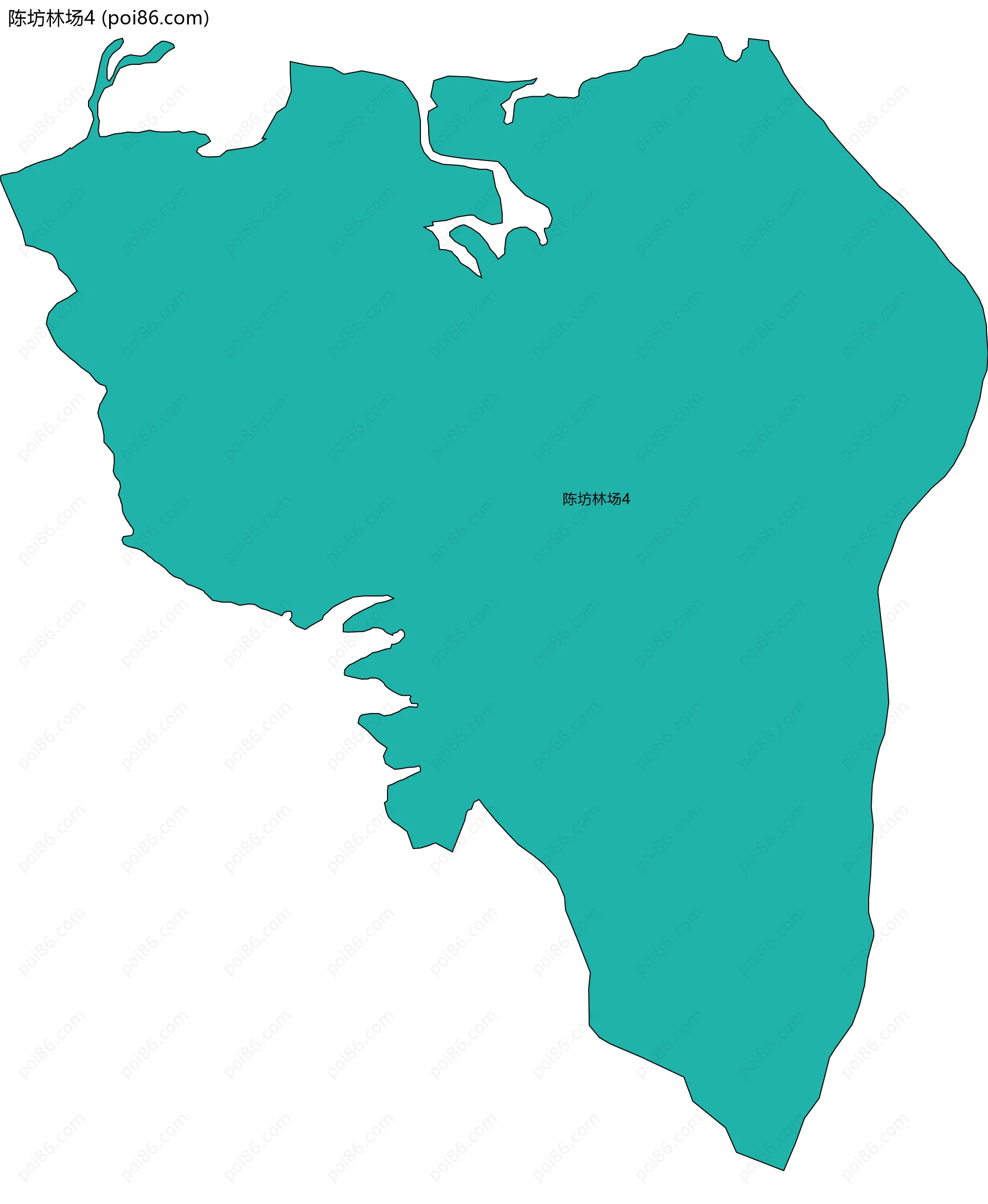 陈坊林场4边界地图