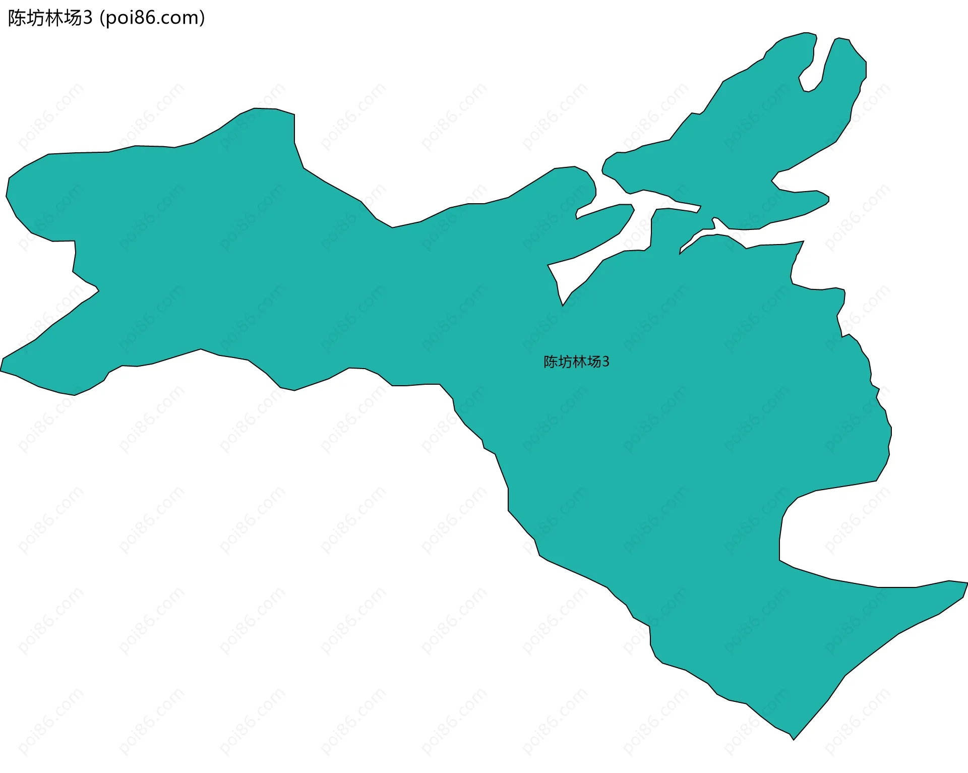 陈坊林场3边界地图