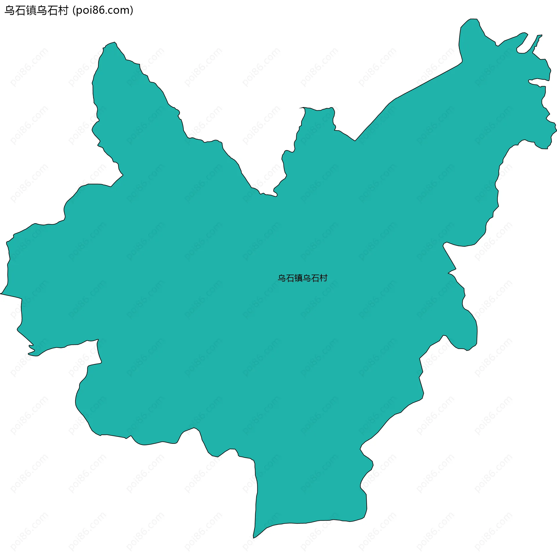 乌石镇乌石村边界地图