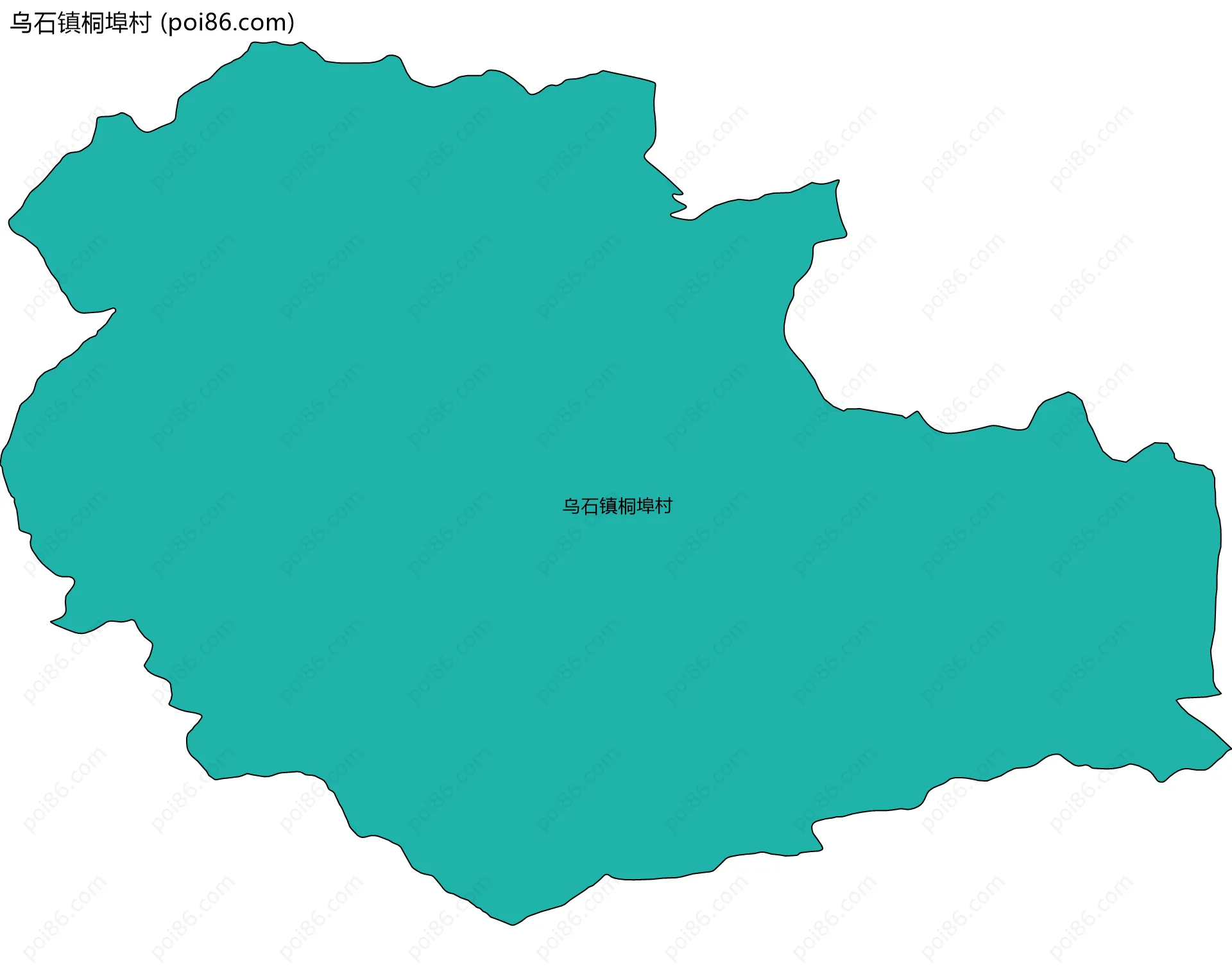 乌石镇桐埠村边界地图