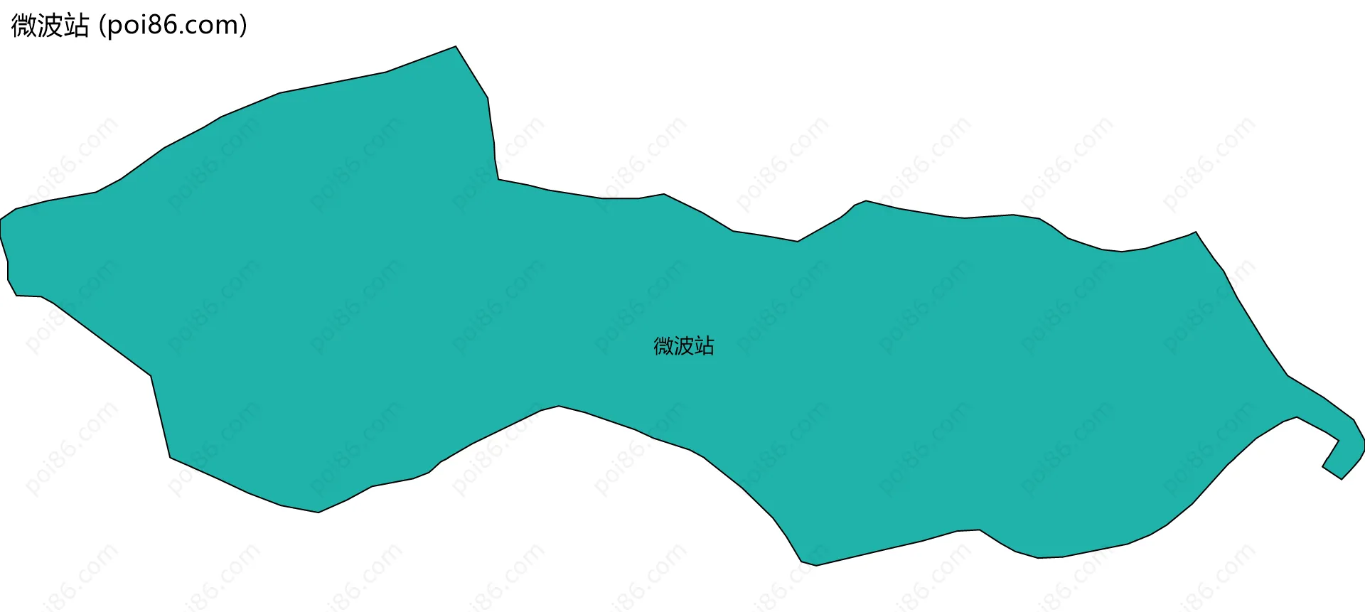 微波站边界地图