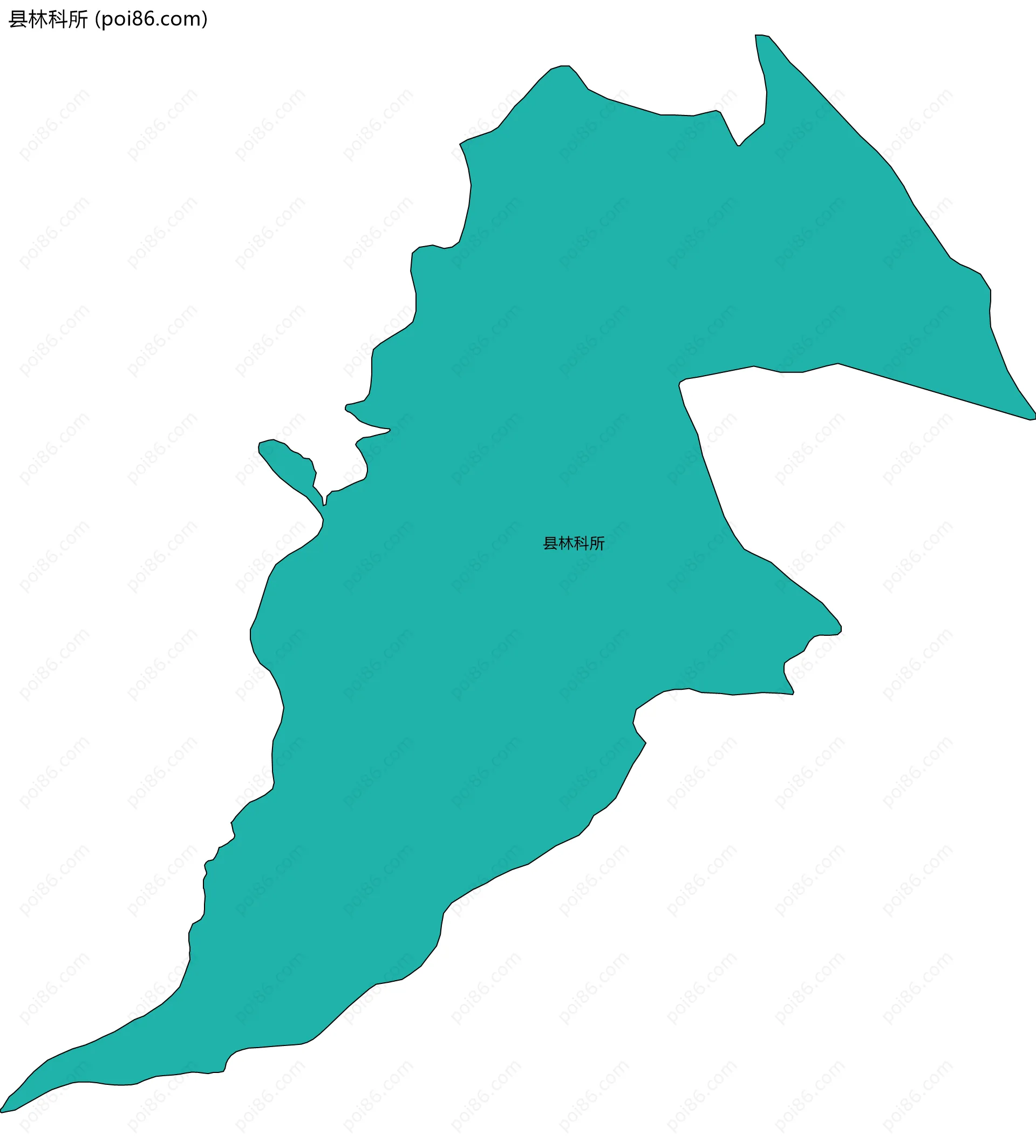 县林科所边界地图