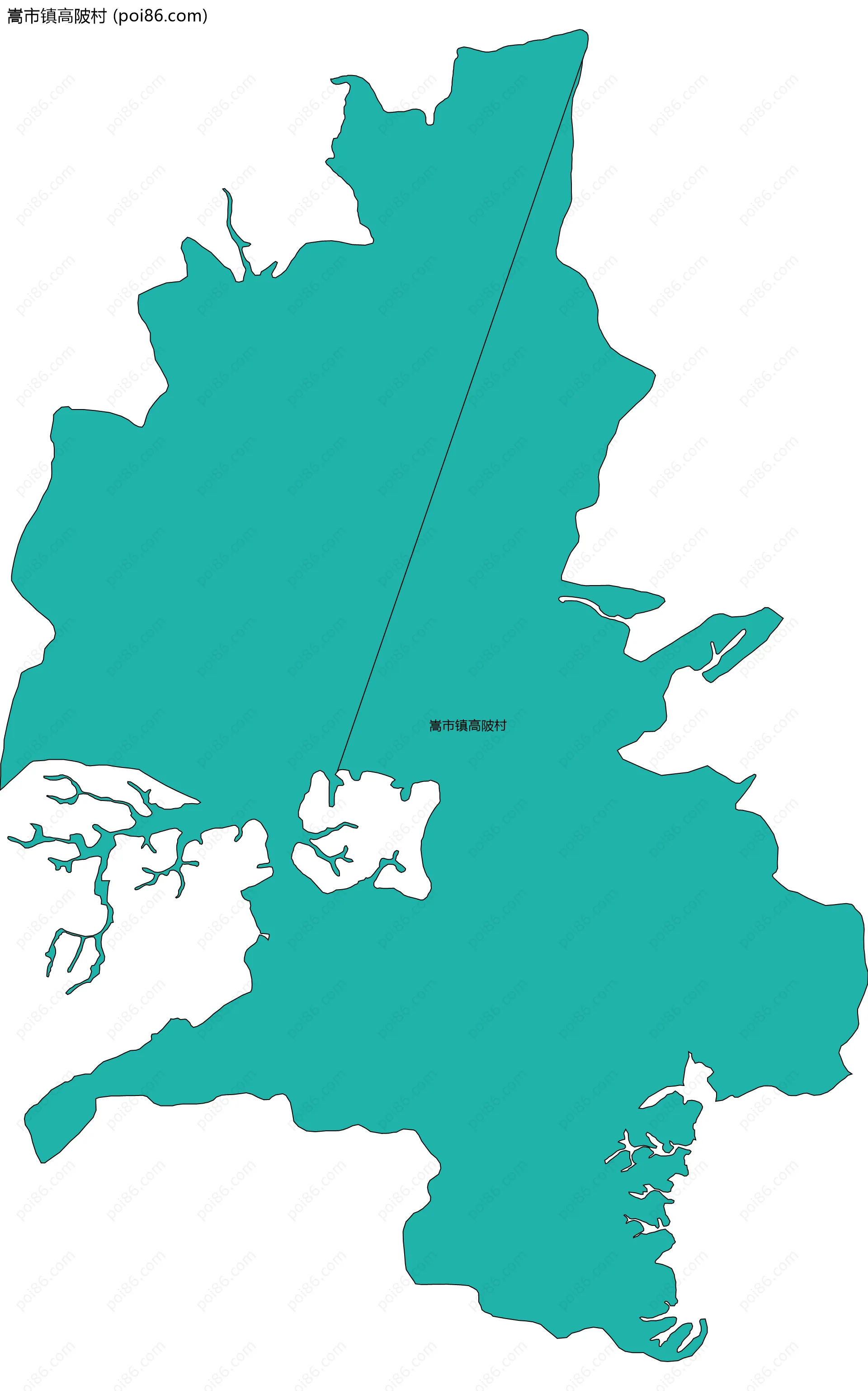 嵩市镇高陂村边界地图