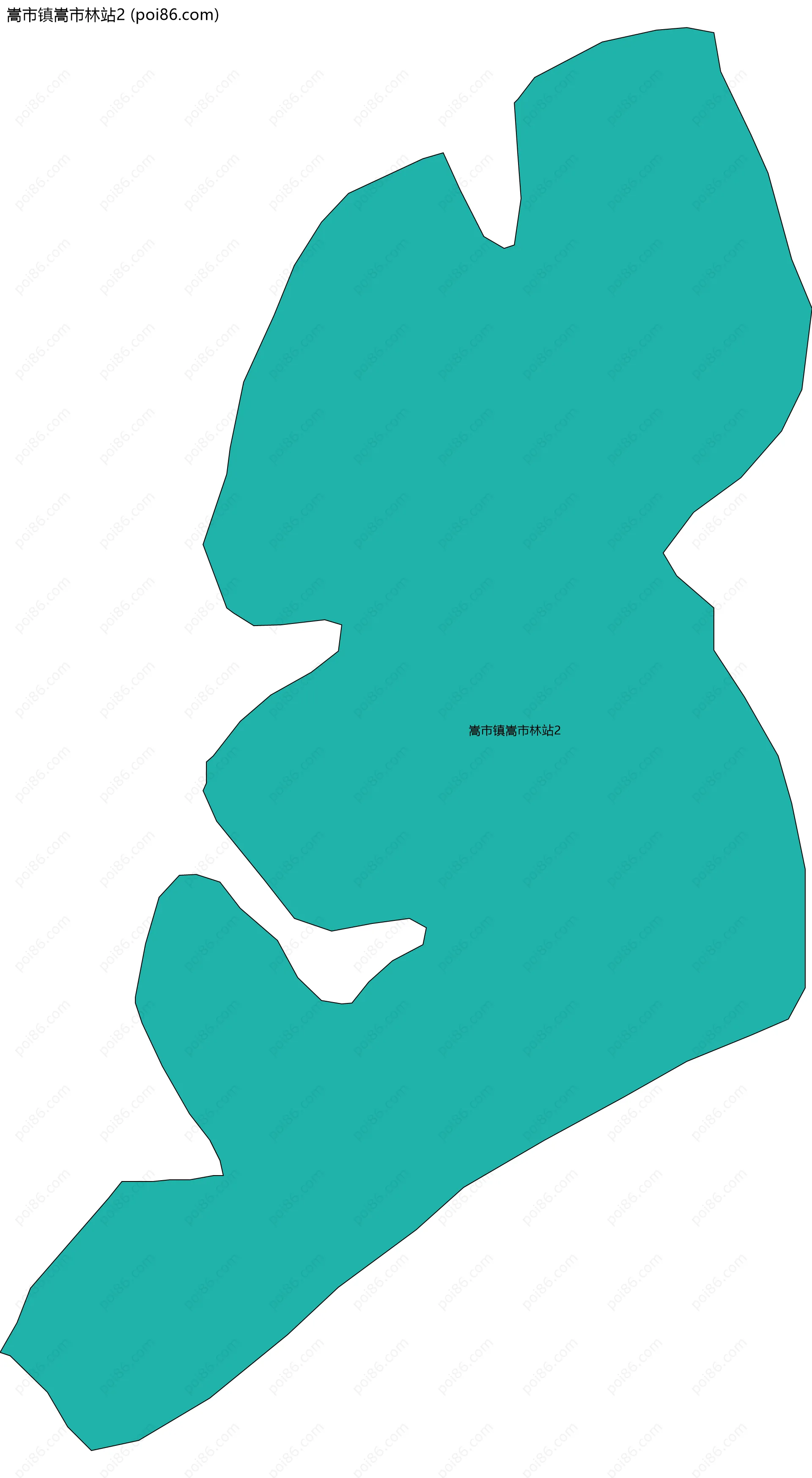 嵩市镇嵩市林站2边界地图