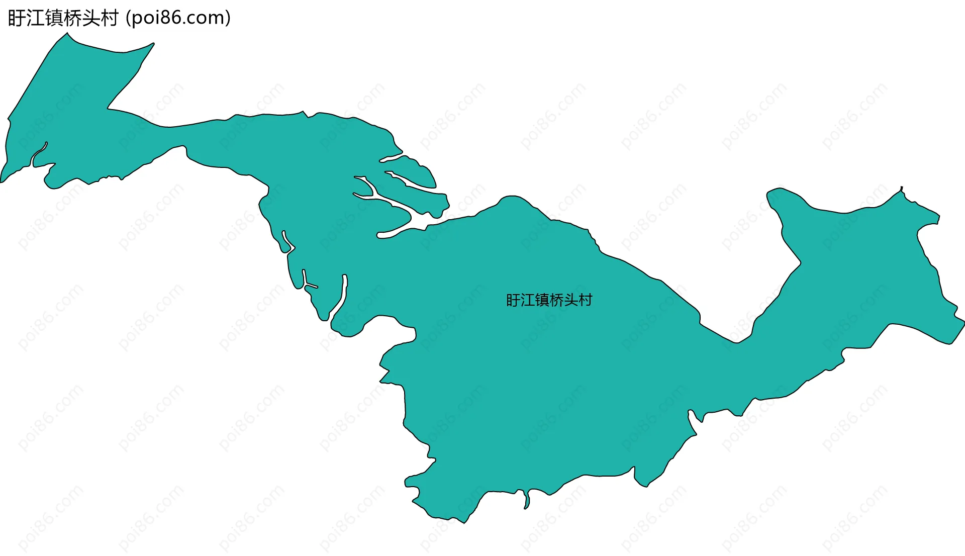盱江镇桥头村边界地图