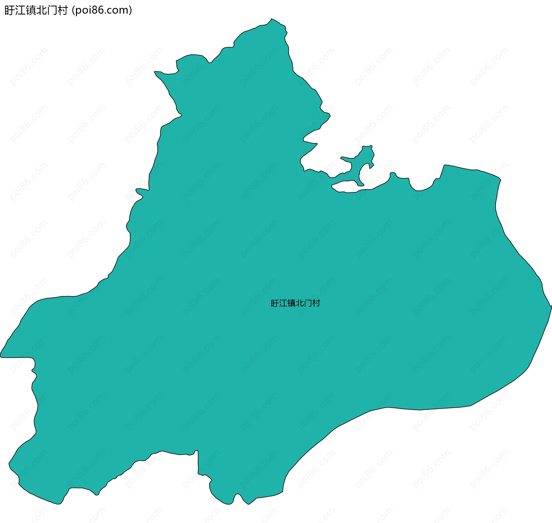 盱江镇北门村边界地图