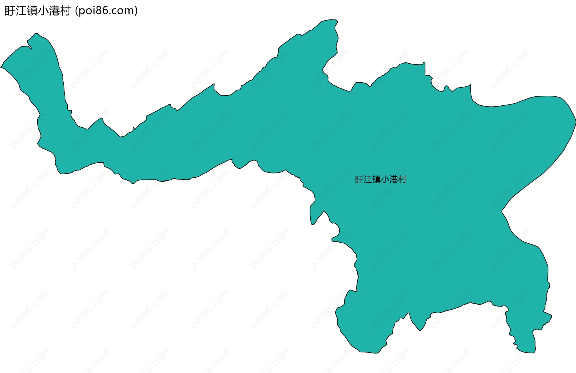 盱江镇小港村边界地图
