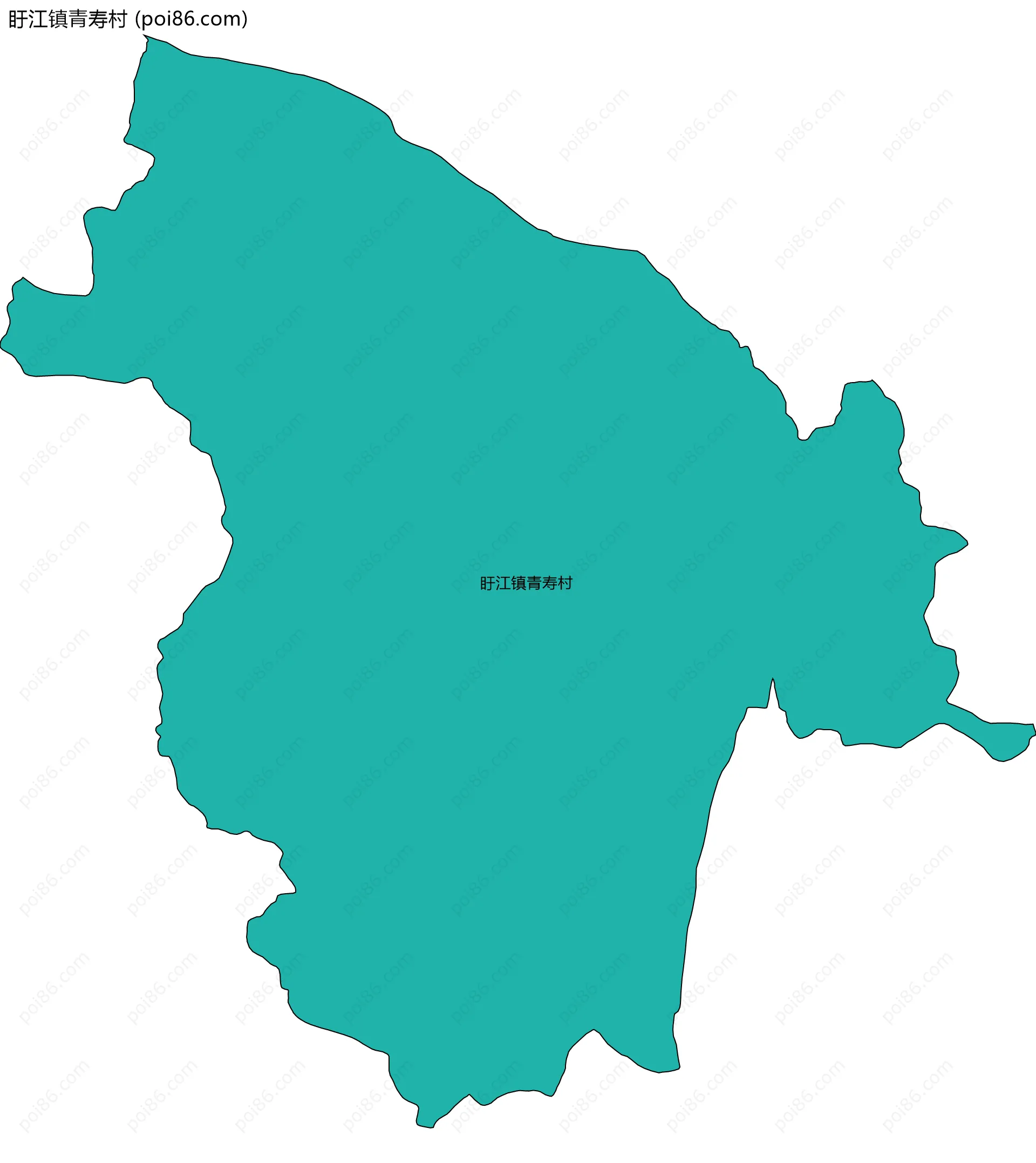盱江镇青寿村边界地图
