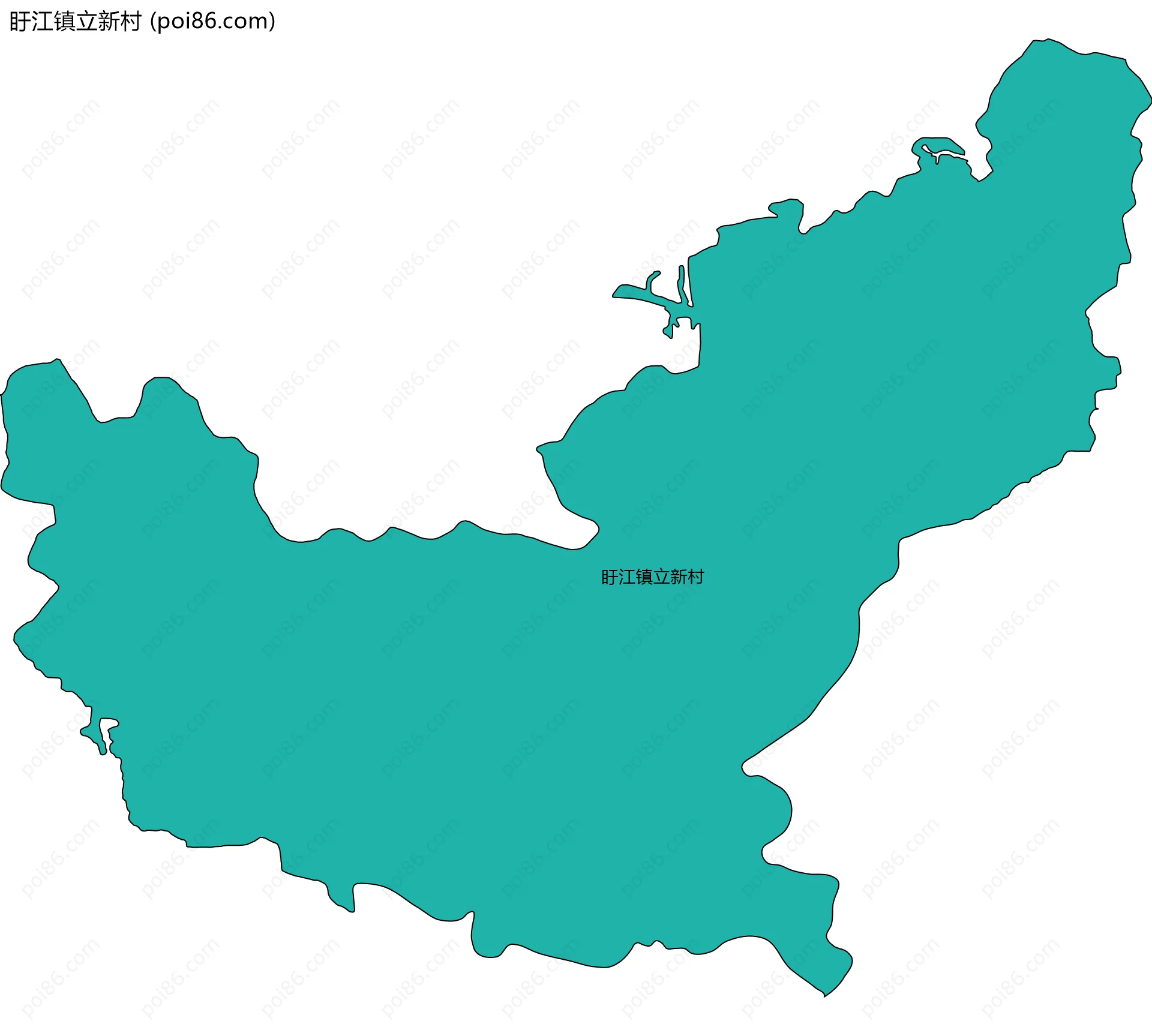 盱江镇立新村边界地图