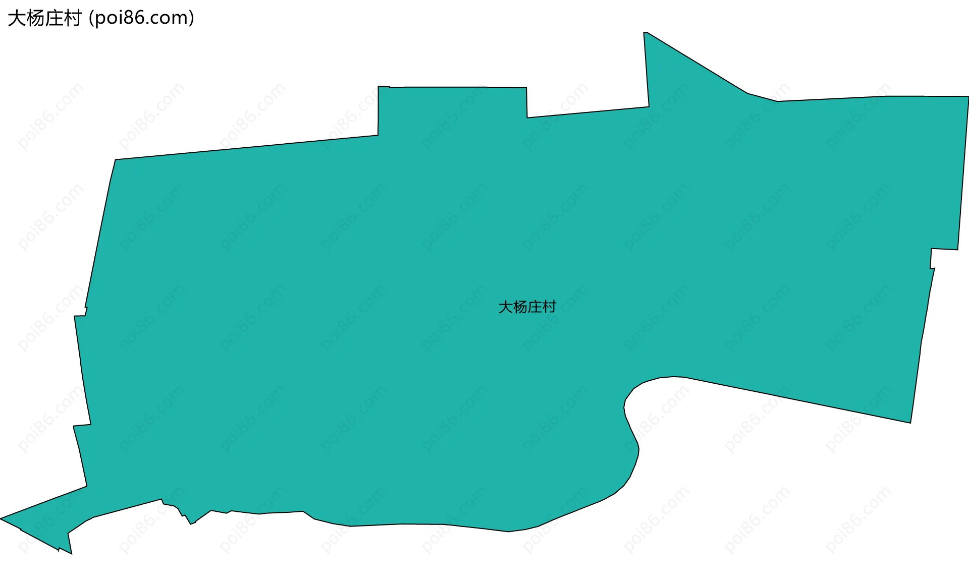 大杨庄村边界地图