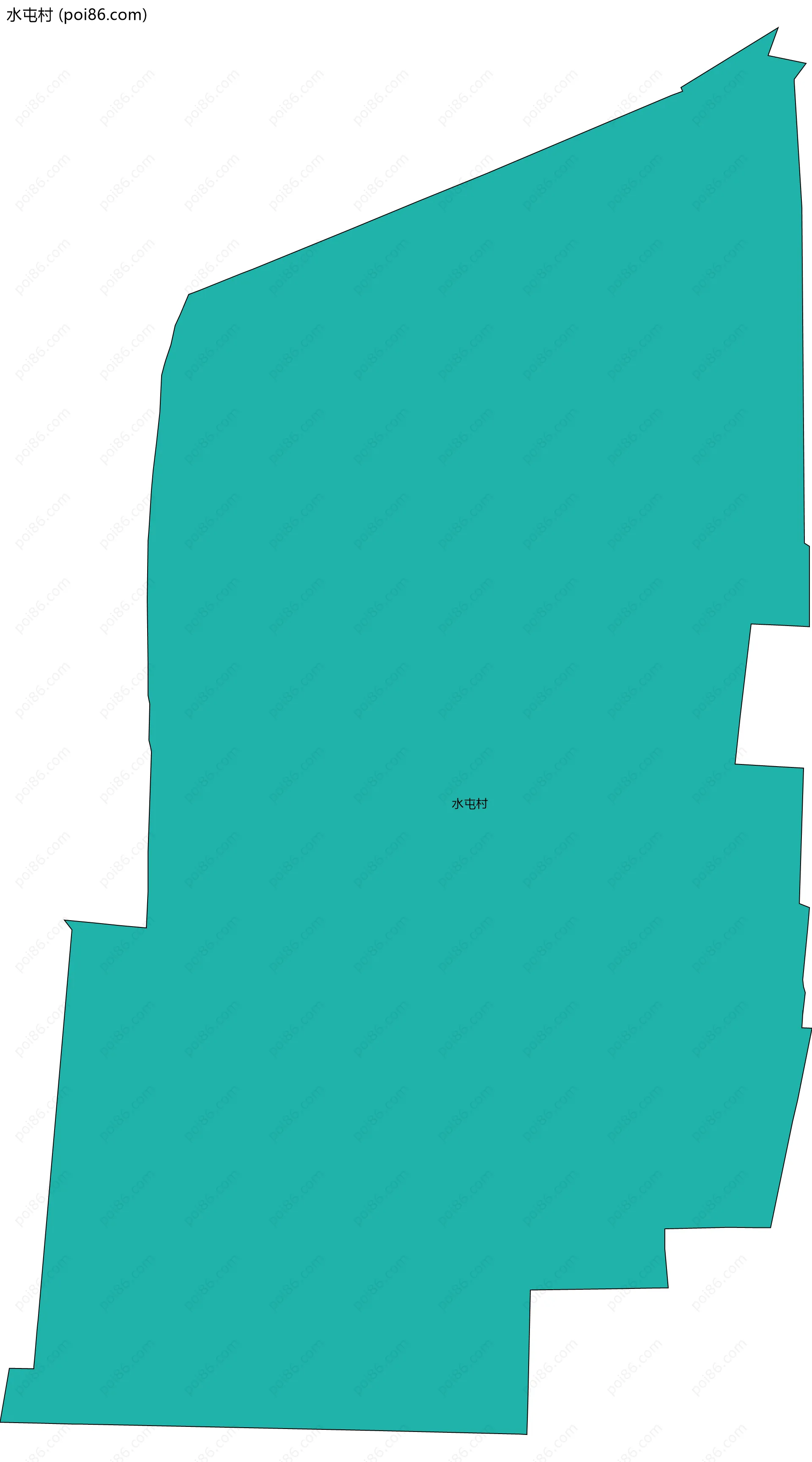 水屯村边界地图