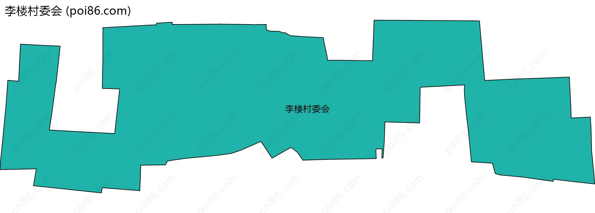 李楼村委会边界地图