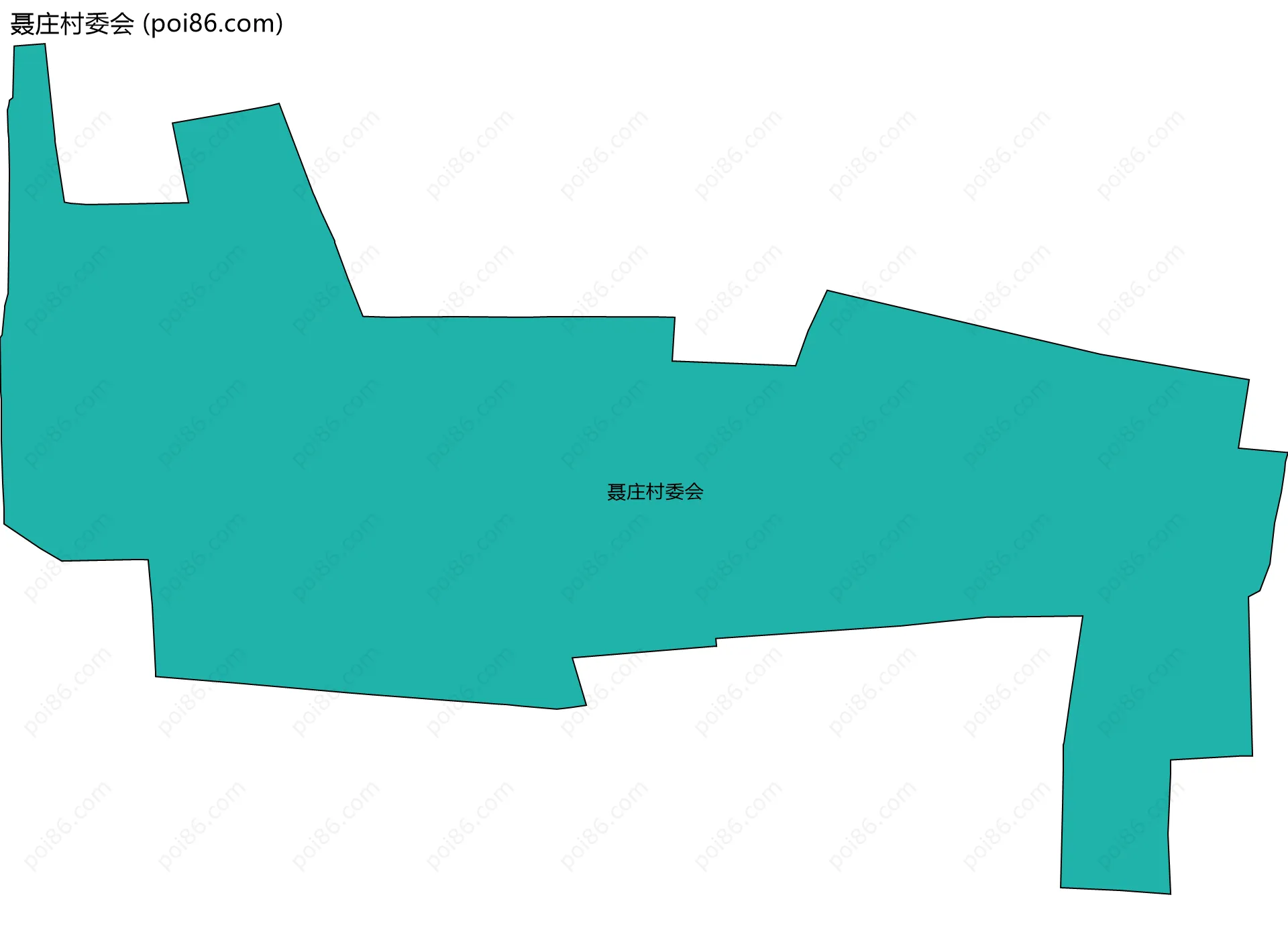 聂庄村委会边界地图