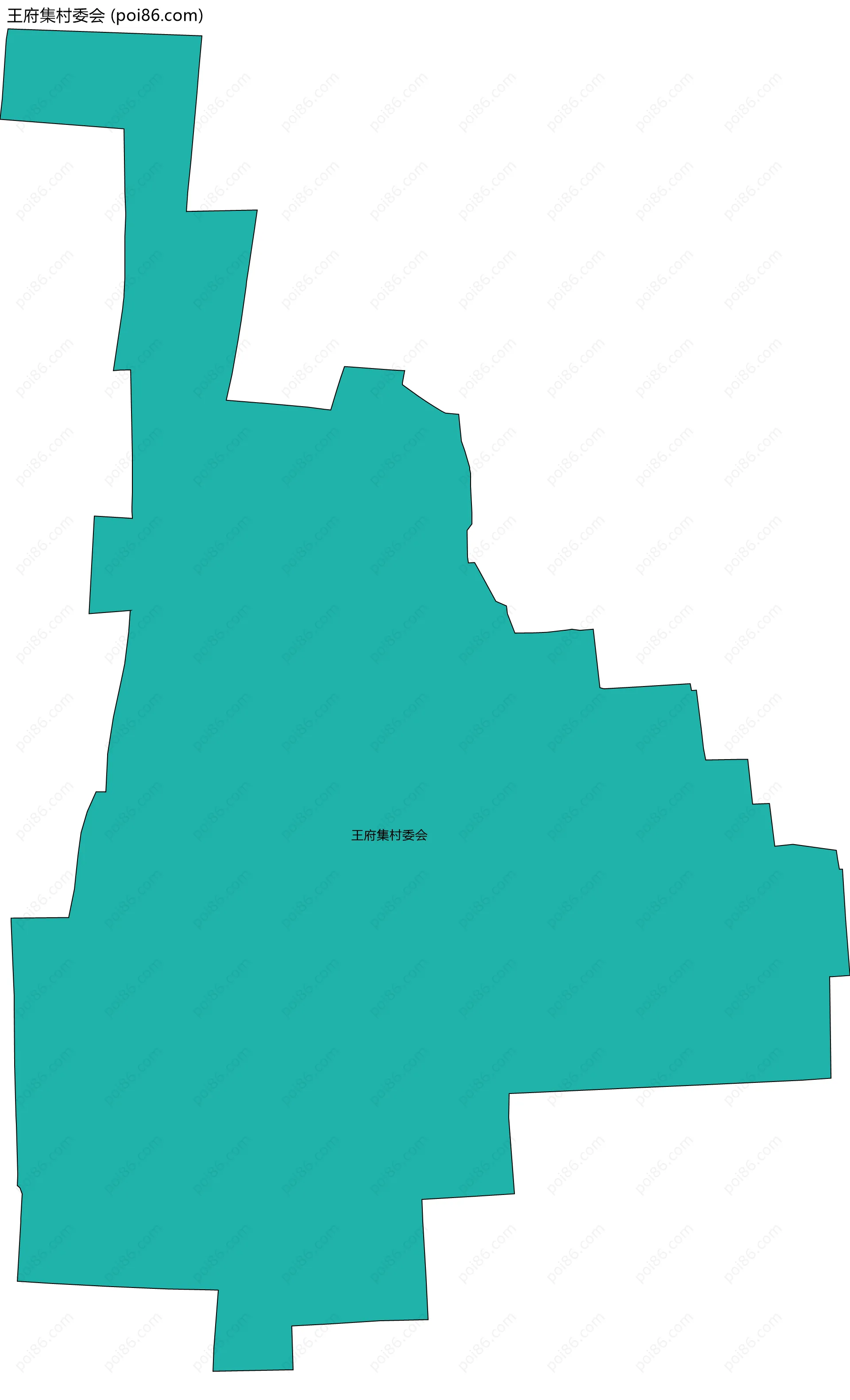 王府集村委会边界地图