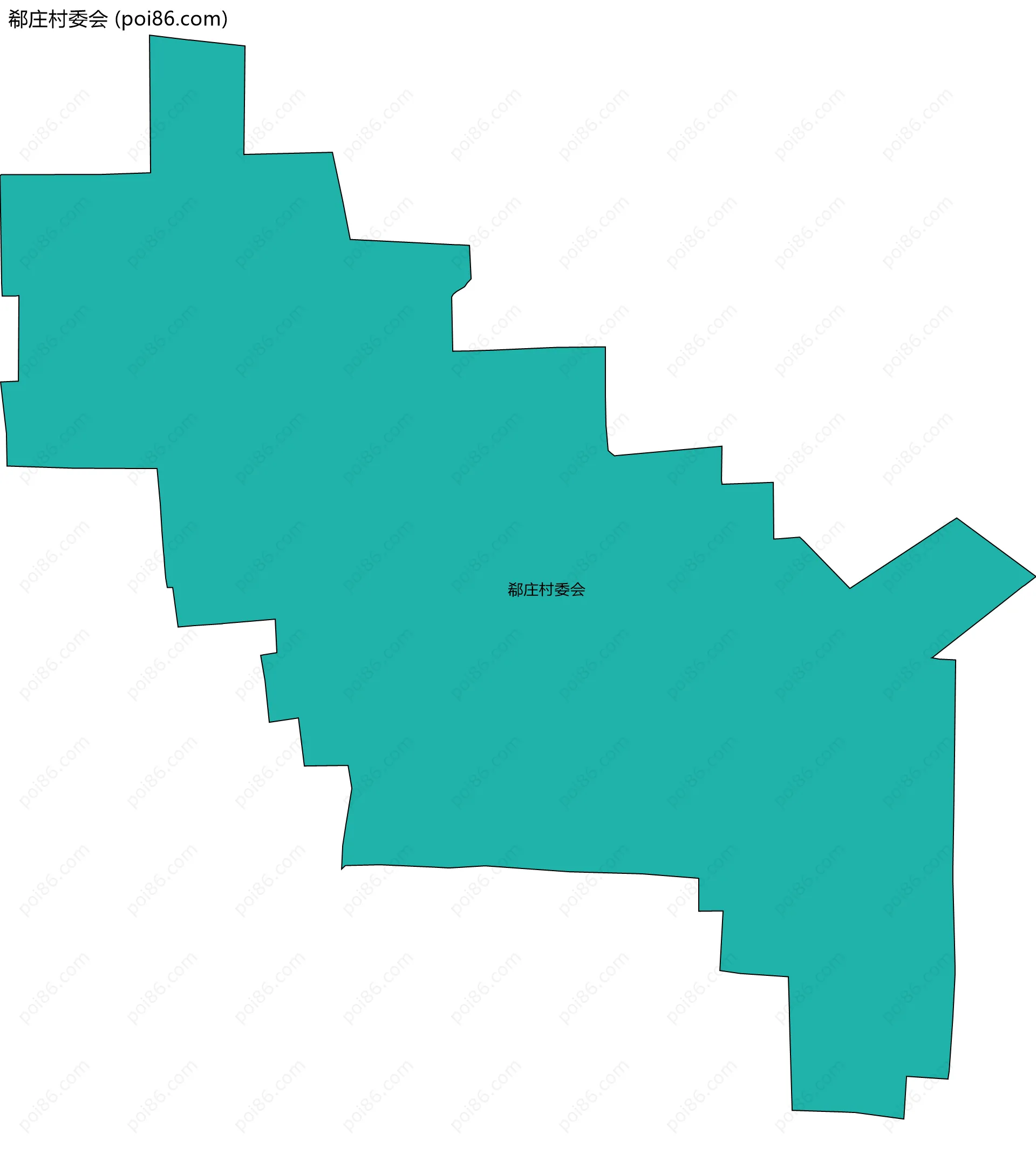 郗庄村委会边界地图
