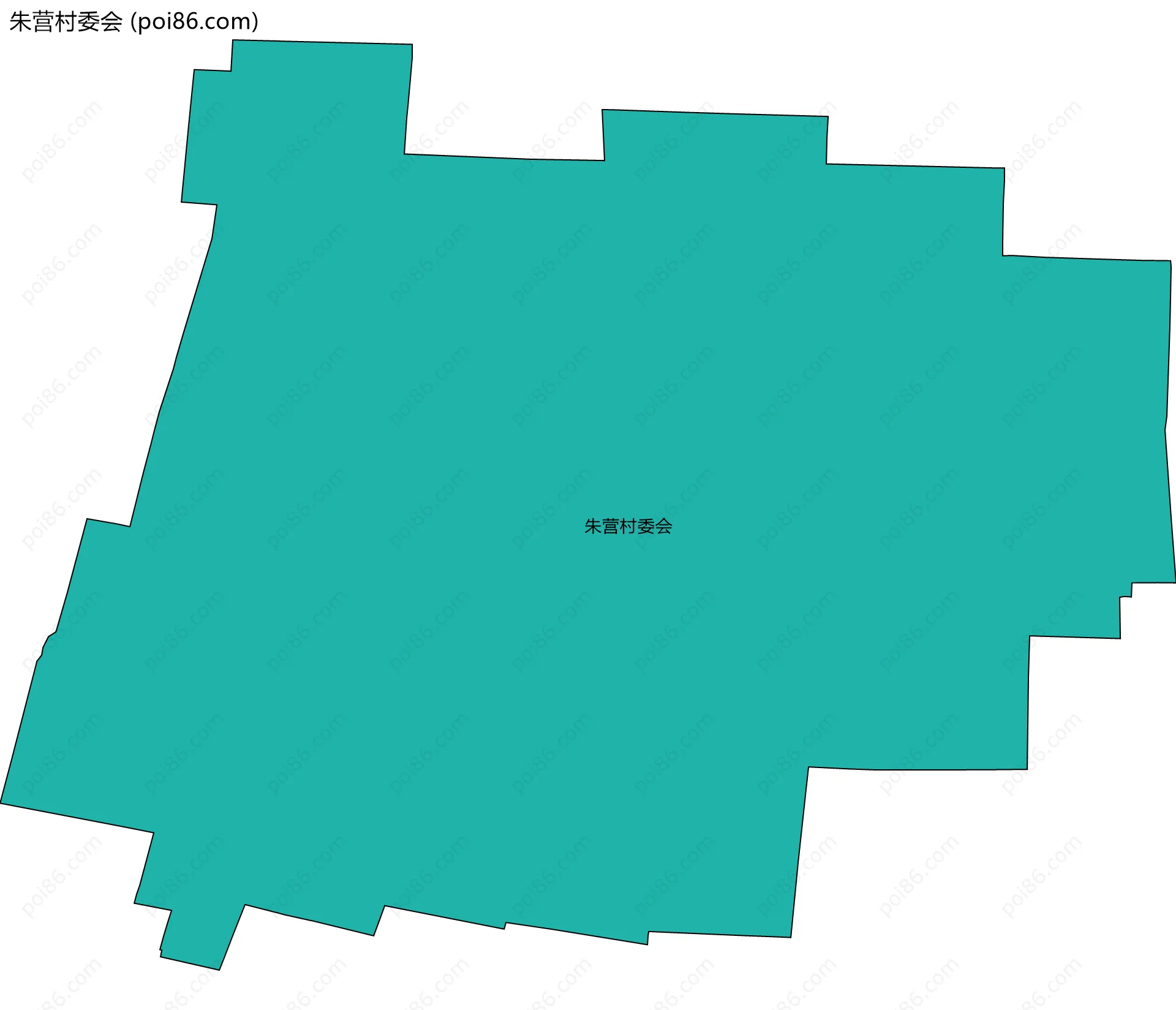 朱营村委会边界地图