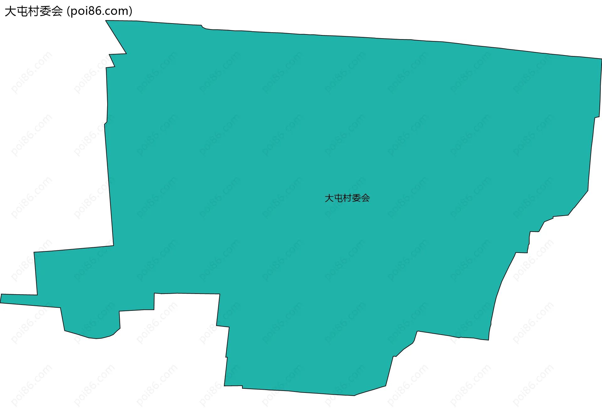 大屯村委会边界地图