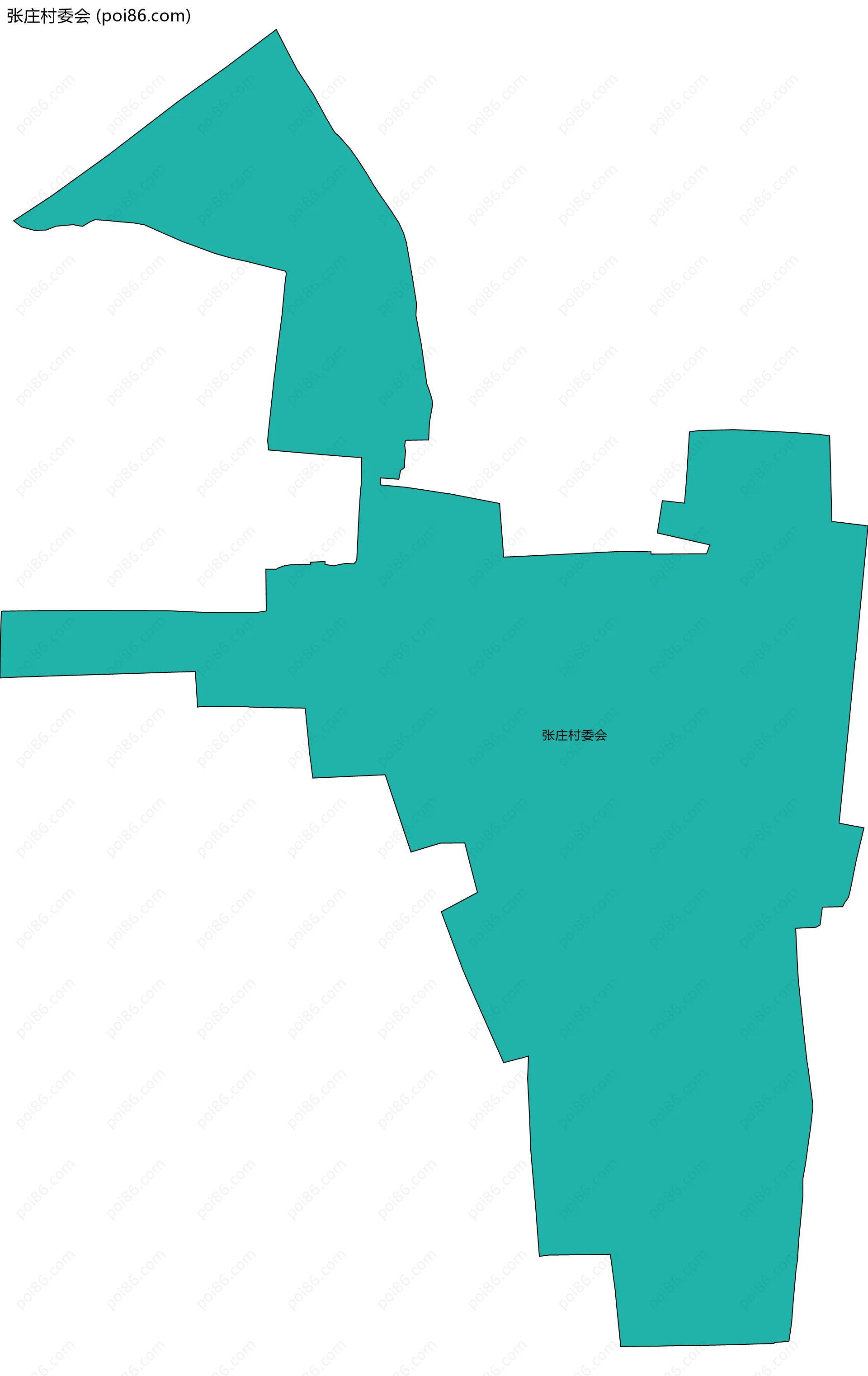 张庄村委会边界地图