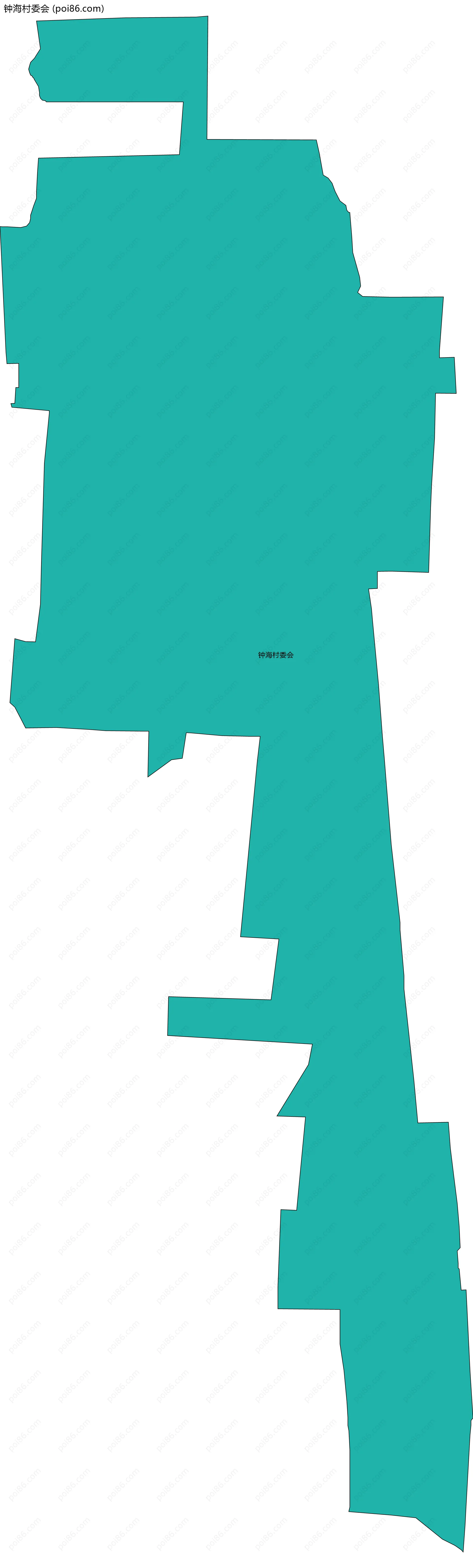 钟海村委会边界地图