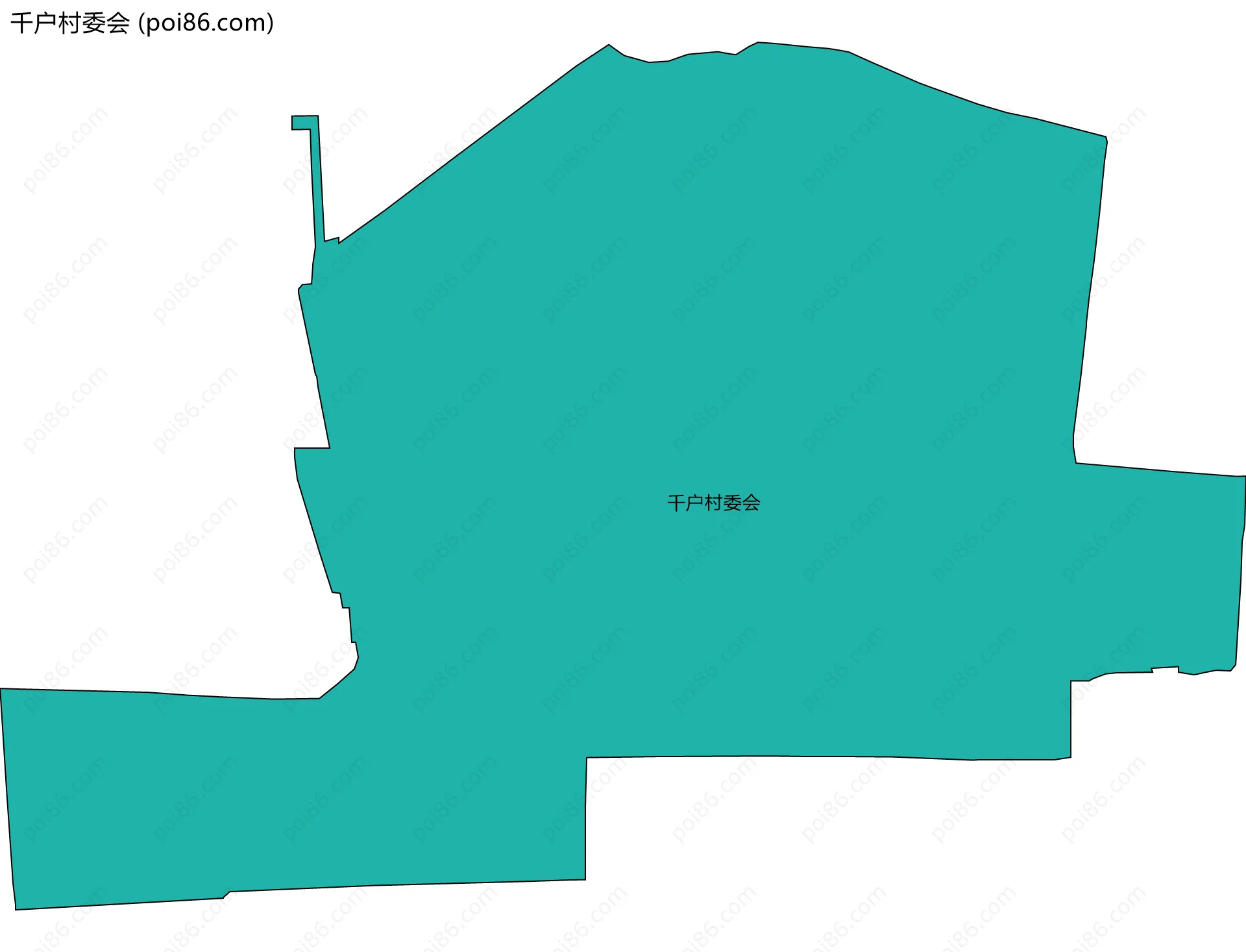 千户村委会边界地图