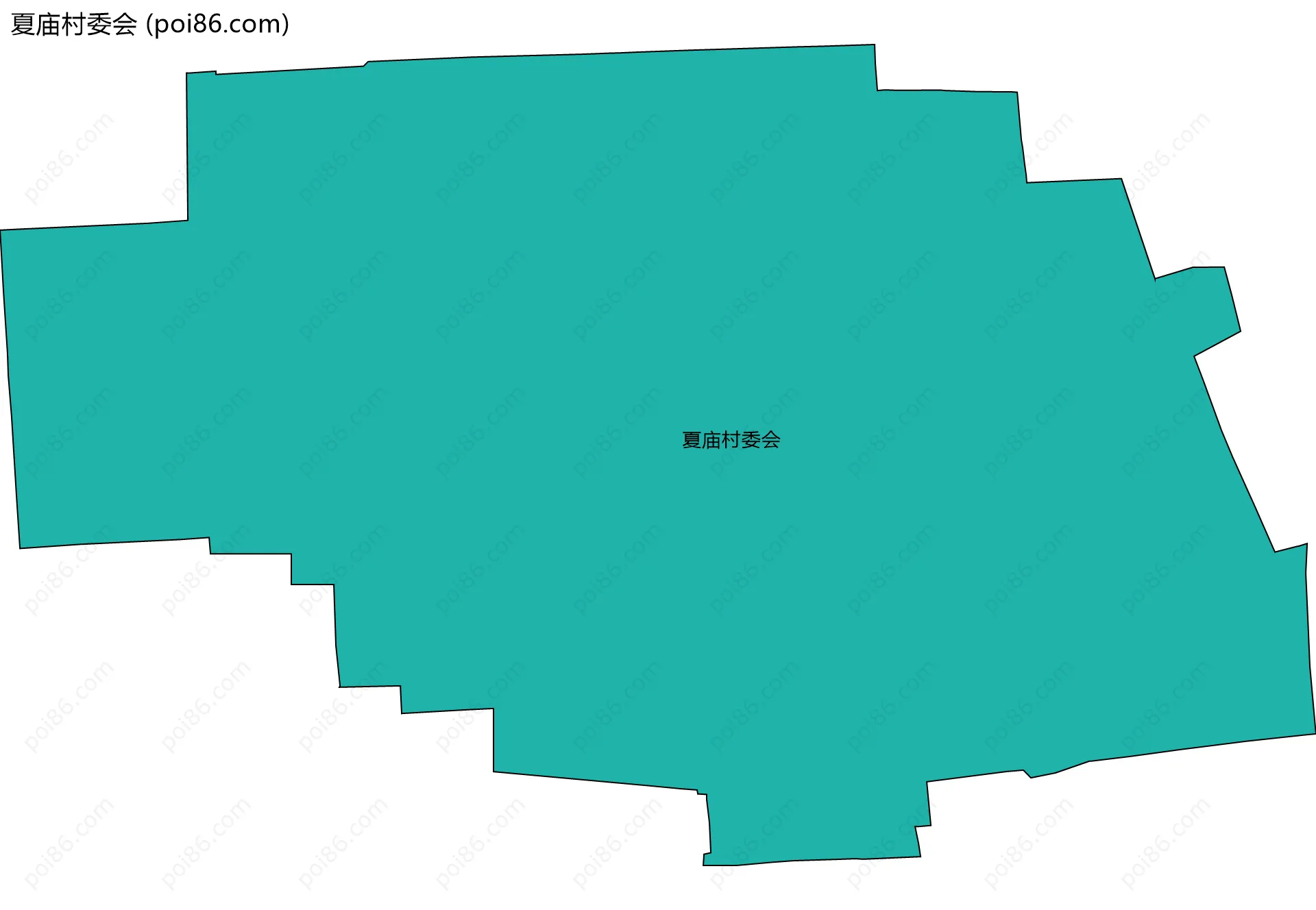 夏庙村委会边界地图