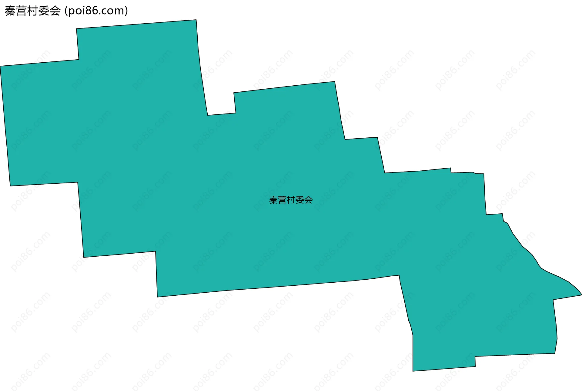秦营村委会边界地图