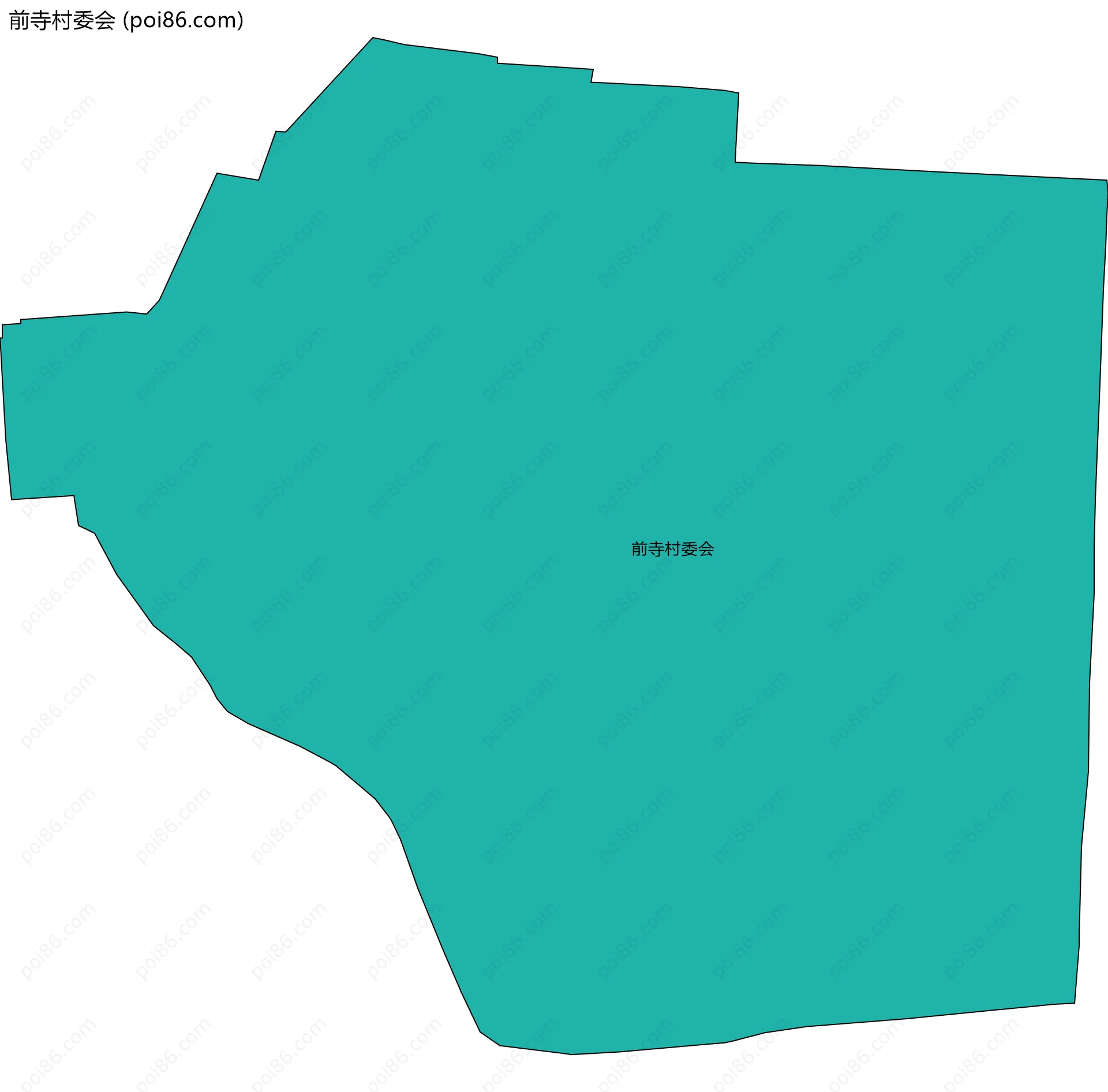 前寺村委会边界地图