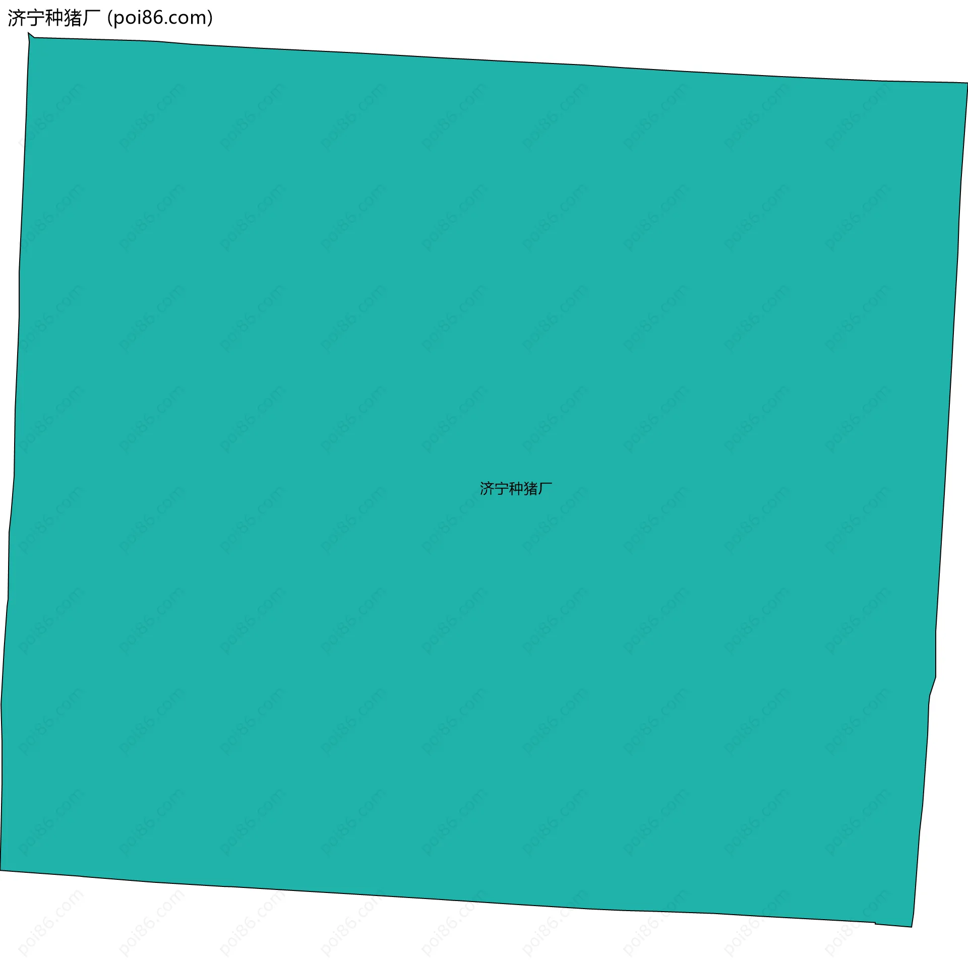 济宁种猪厂边界地图