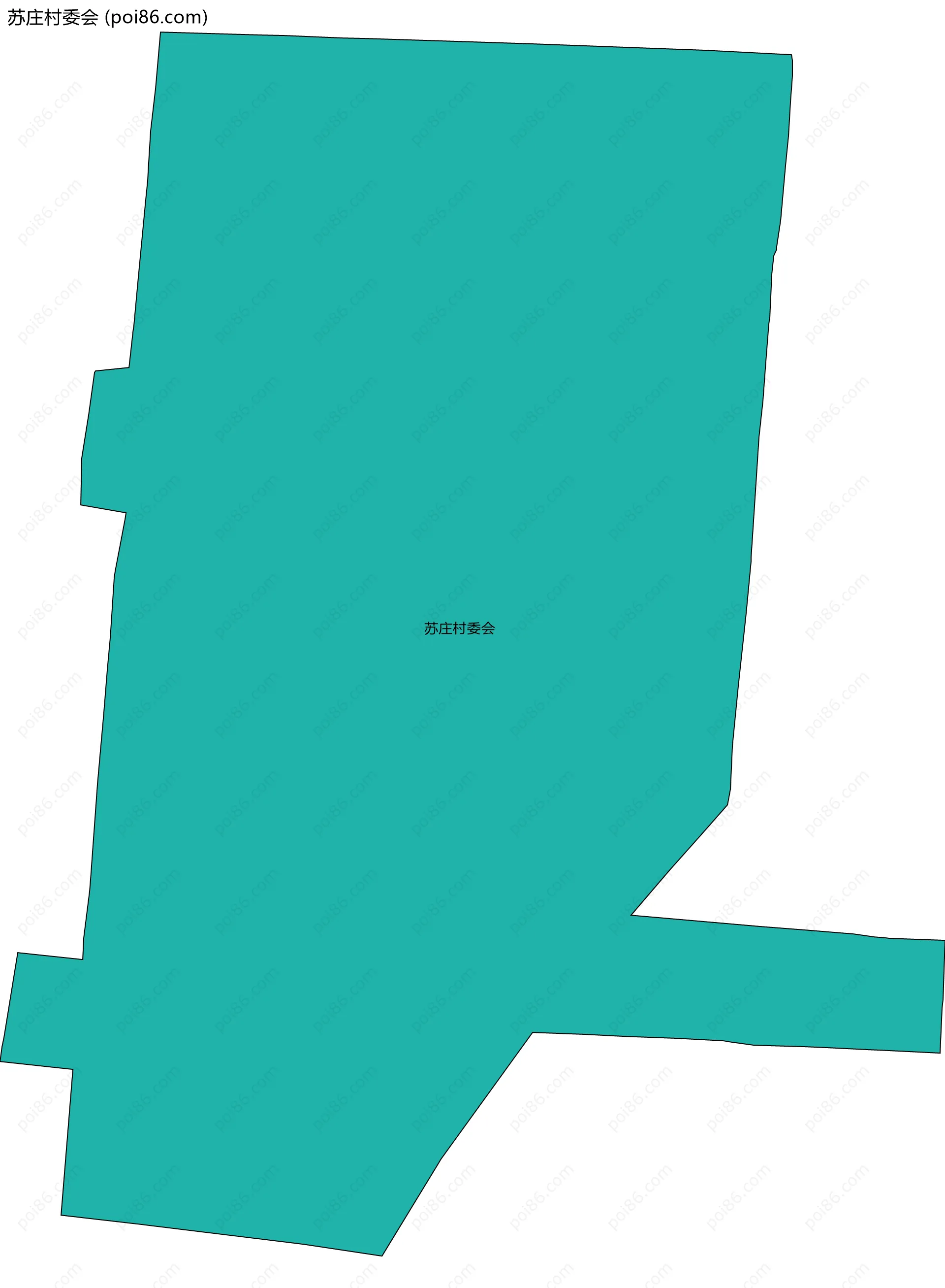 苏庄村委会边界地图