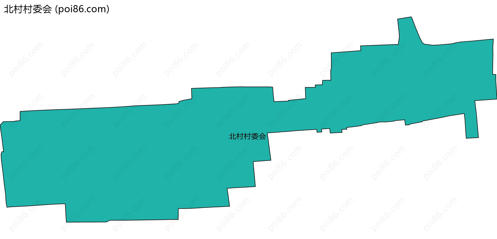 北村村委会边界地图