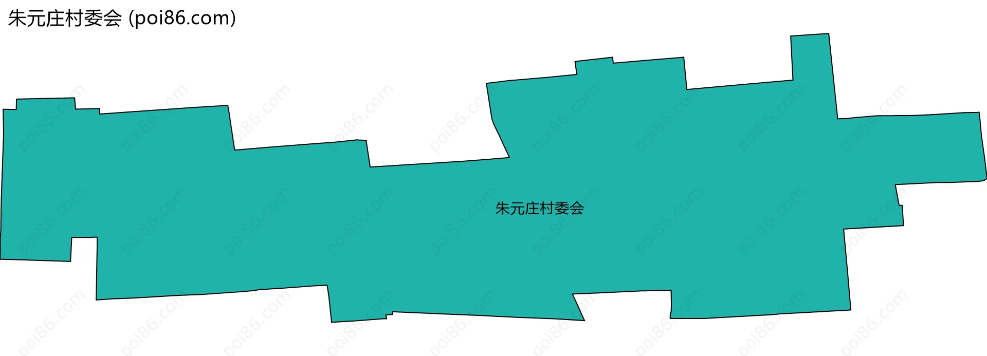 朱元庄村委会边界地图